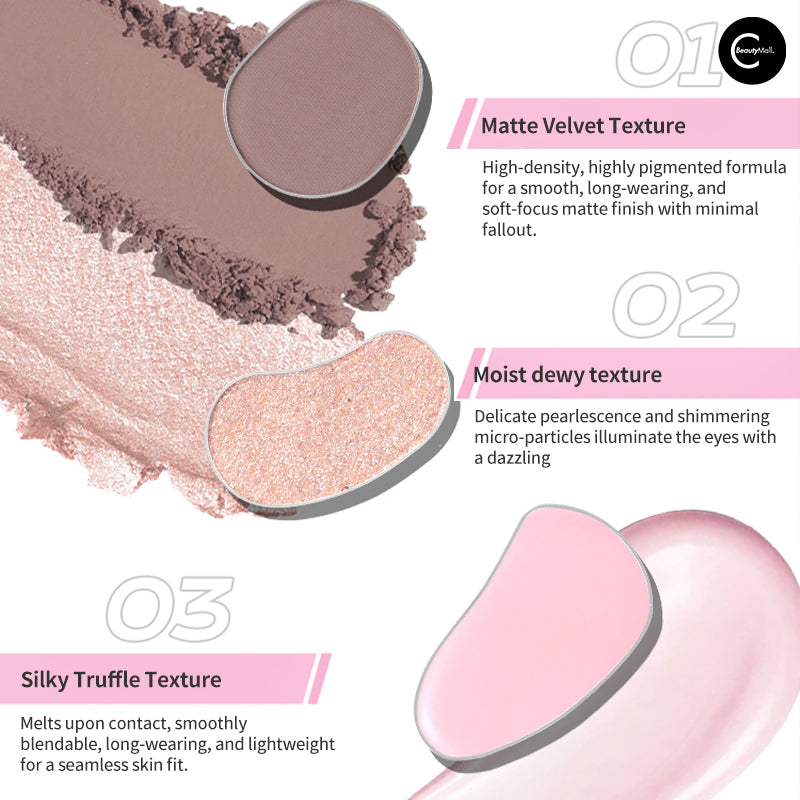 VEECCI Grand Artist 7 Color Eyeshadow Palette - Highly Pigmented, Long Lasting Makeup for Professional & Everyday Use - Perfect for Parties, Weddings & Special Occasions