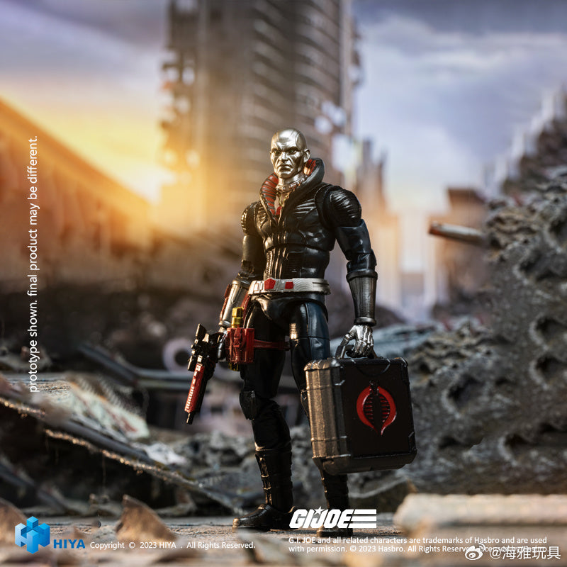 1/18 Scale HIYA 4-Inch G.I.Joe Destro Action Figure - Highly Detailed Collectible Toy for Display & Play | Perfect for G.I.Joe Fans, Toy Collectors and Military Model Enthusiasts
