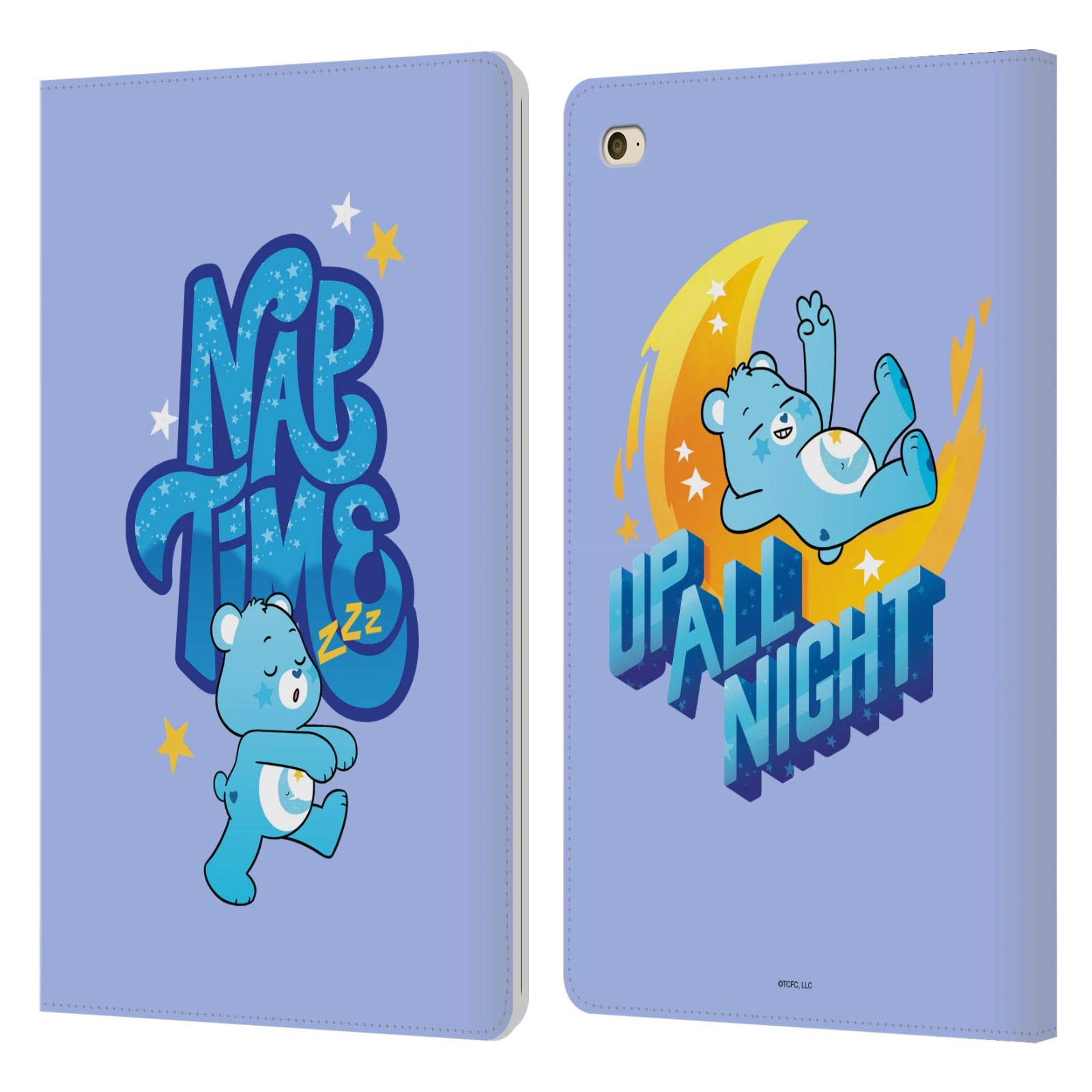 Officially Licensed Care Bears Dream Graphics Leather Book Wallet Case Cover for Apple iPad Mini 4 - Cute Protective iPad Cover for Kids, Girls & Women - Perfect for School, Travel & Daily Use