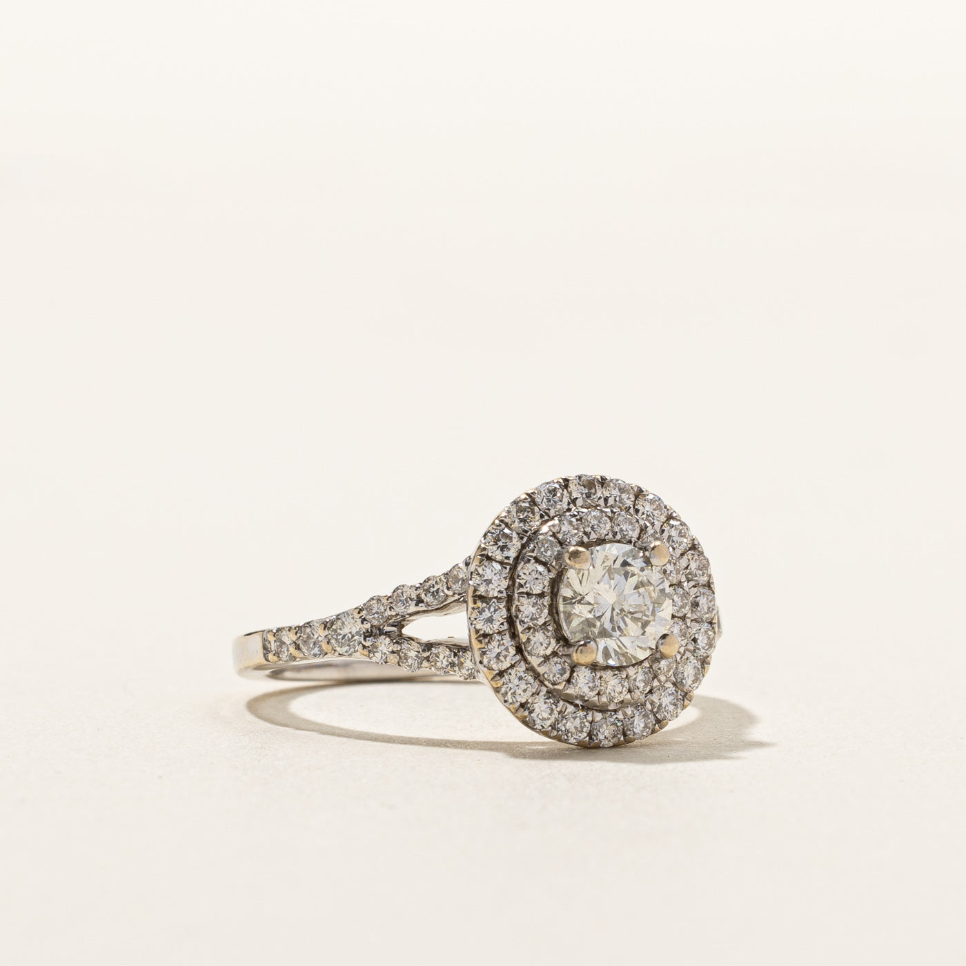 1.16 Carat Double Halo Diamond Engagement Ring - Size 7 | Sparkling Wedding Band for Proposals & Anniversaries