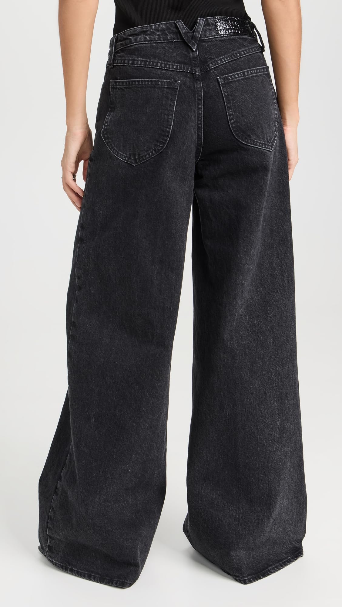 SPRWMN Women's Wide Leg Jeans - High Waist Stretch Denim Pants for Casual & Office Wear | Comfortable Trendy Fashion