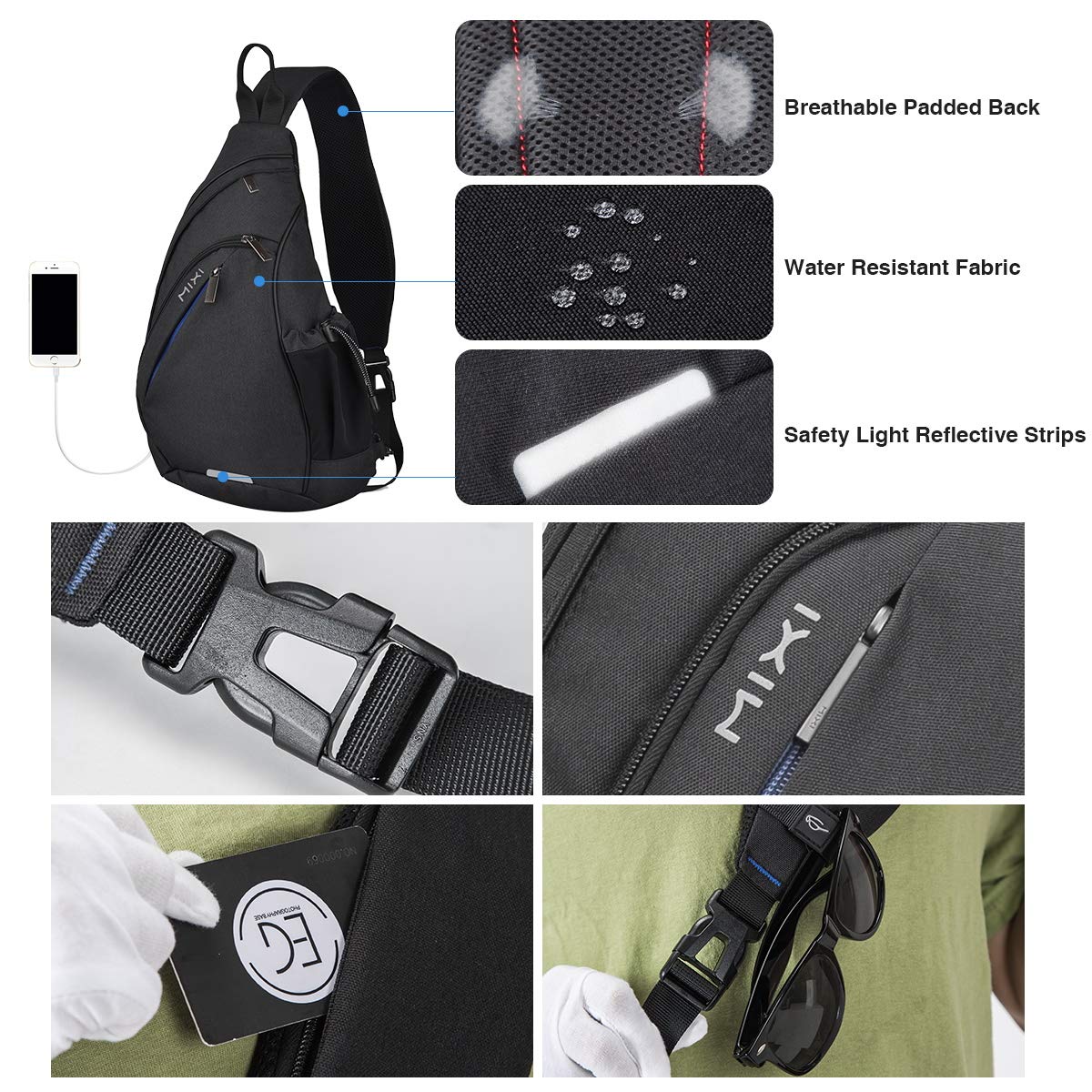 Mixi Sling Backpack for Men & Women - 20