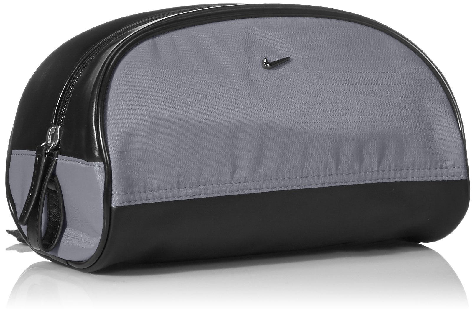Nike Men's Water-Resistant Nylon Travel Kit - Dark Grey, One Size - Perfect for Gym, Business Trips & Weekend Getaways