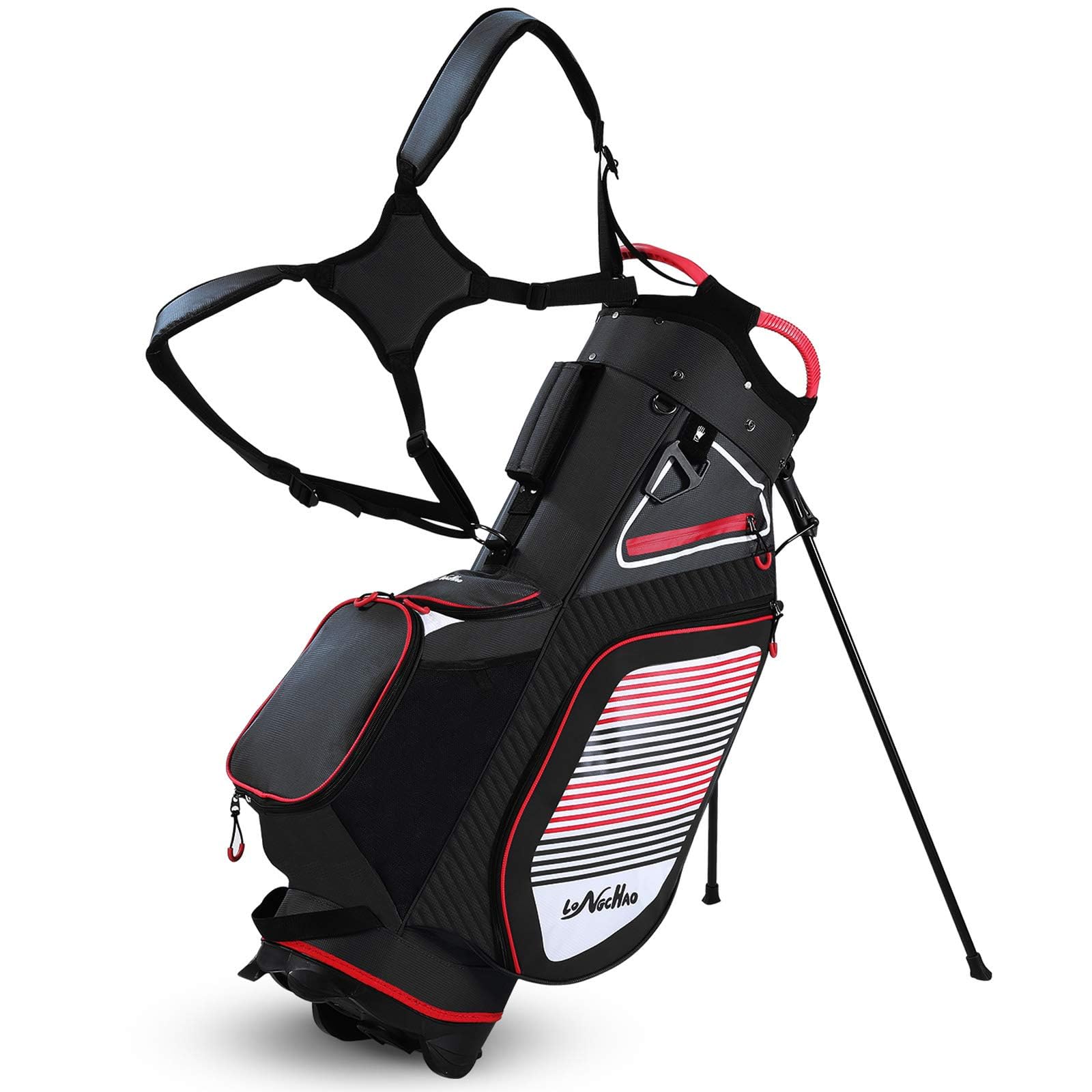 Lightweight 14-Way Golf Stand Bag for Men - Navy Blue, 6LB Portable Walking & Riding Golf Bag with Dust Cover & Comfortable Strap - Perfect for Golfers, Tournaments & Practice Rounds