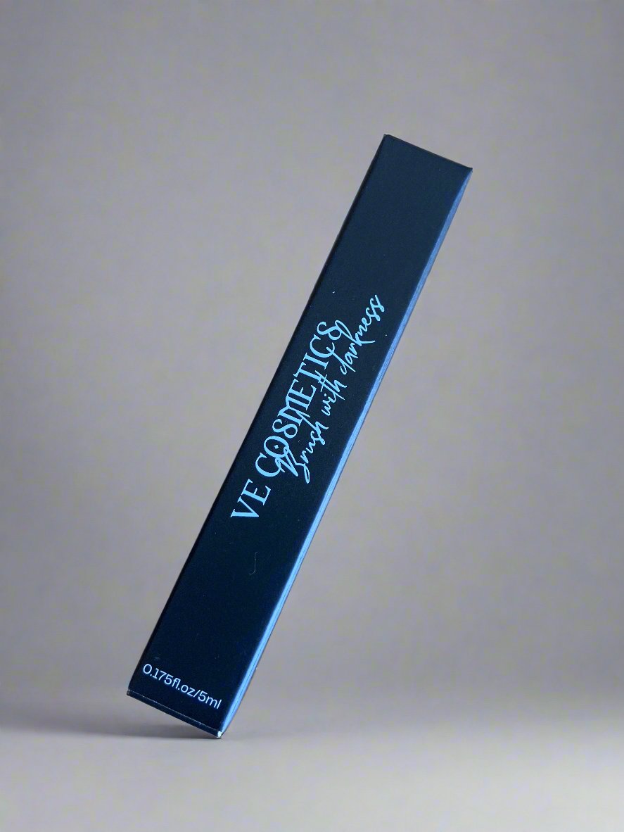 Waterproof Black Eyeliner Brush - 5ml Dark Long-Lasting Makeup for Swimming, Gym & Rainy Days