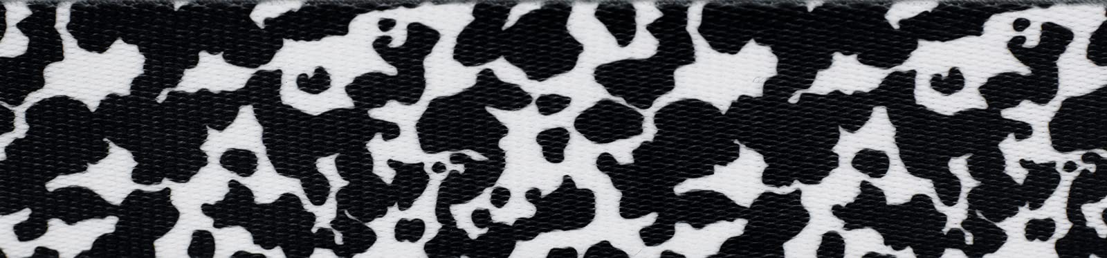 Country Brook Design - Durable Polyester Webbing with Dairy Cow Print - Perfect for DIY Crafts, Pet Collars, and Fashion Accessories