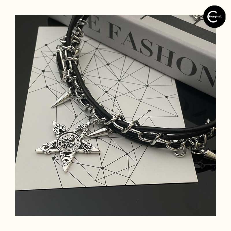 SUMMERBLACK Y2K Gothic Punk Choker Necklace - Edgy Gothic Jewelry for Women | Perfect for Concerts, Rave Parties & Alternative Fashion