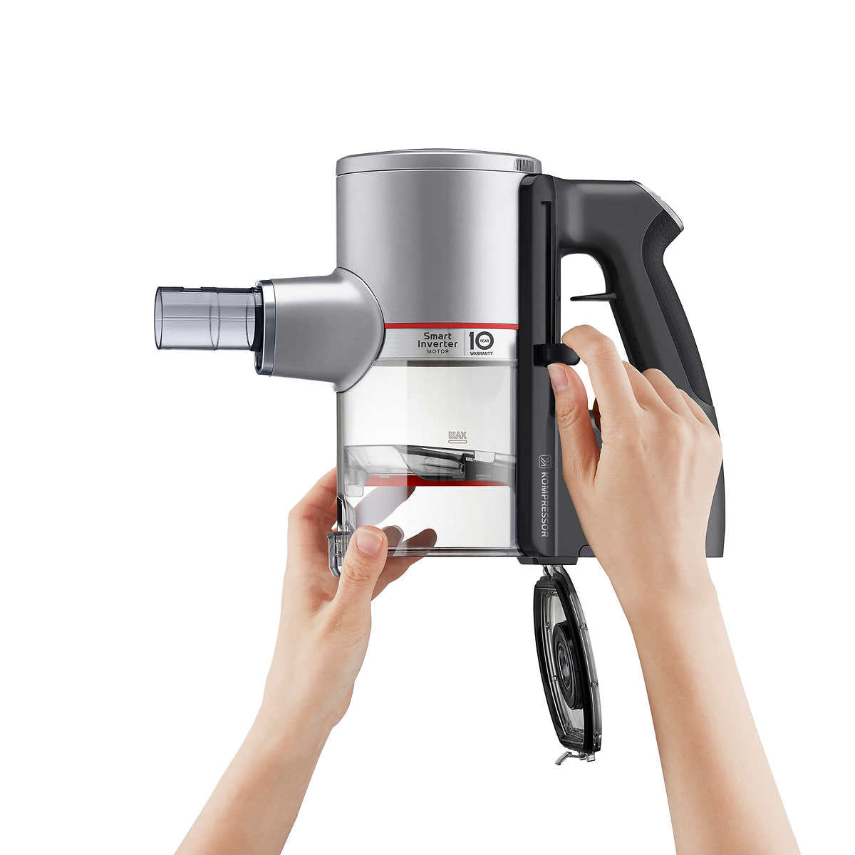 LG CordZero Kompressor Cordless Stick Vacuum Cleaner - Powerful 200AW Suction, Self-Charging Stand, Lightweight for Pet Hair & Hard Floors - Perfect for Home, Apartment & Car Cleaning