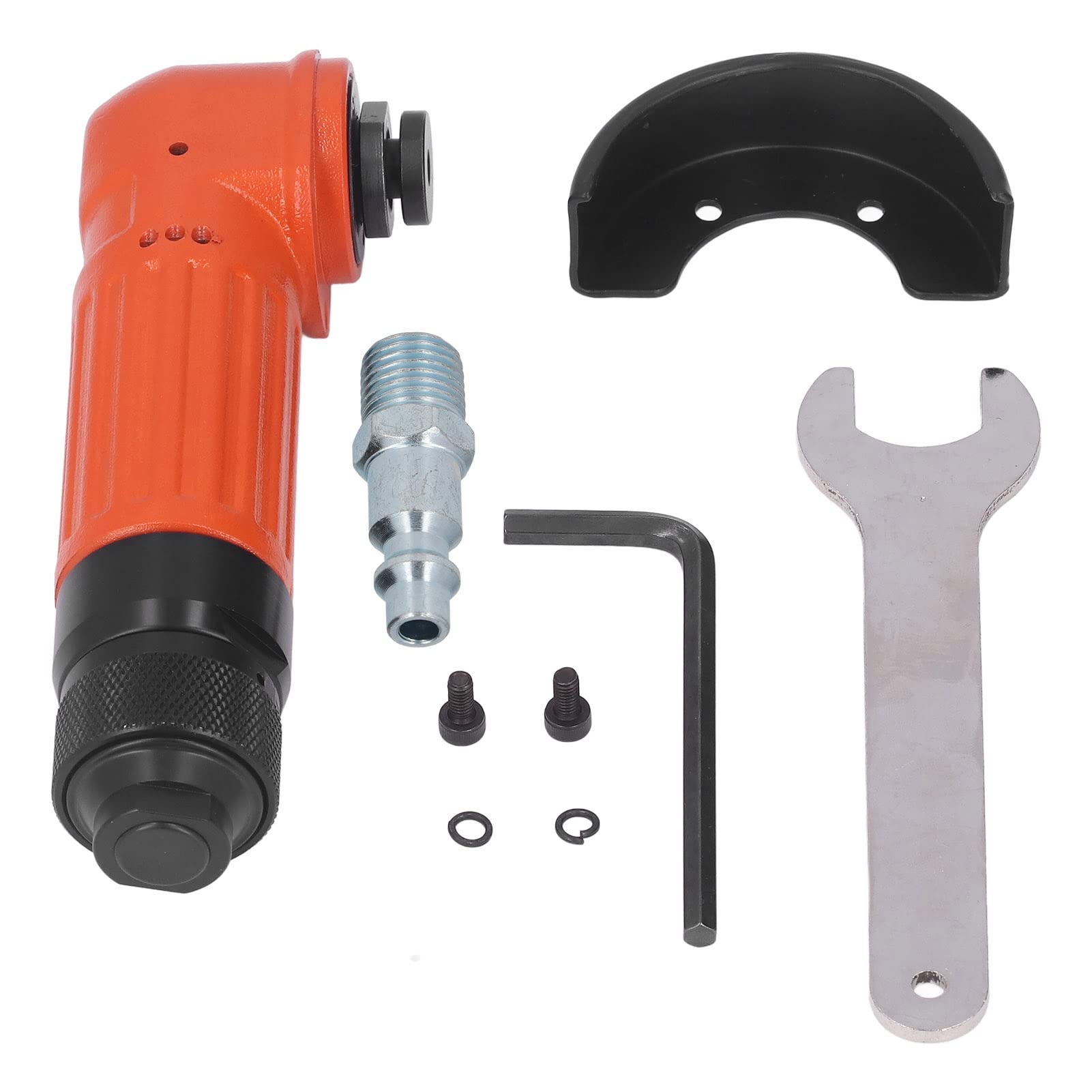 2-Inch Air Angle Grinder with Grinding Wheel - Portable Pneumatic Polisher Tool for Metal & Woodworking (US Stock) - Perfect for DIY Projects, Auto Repair & Construction Work