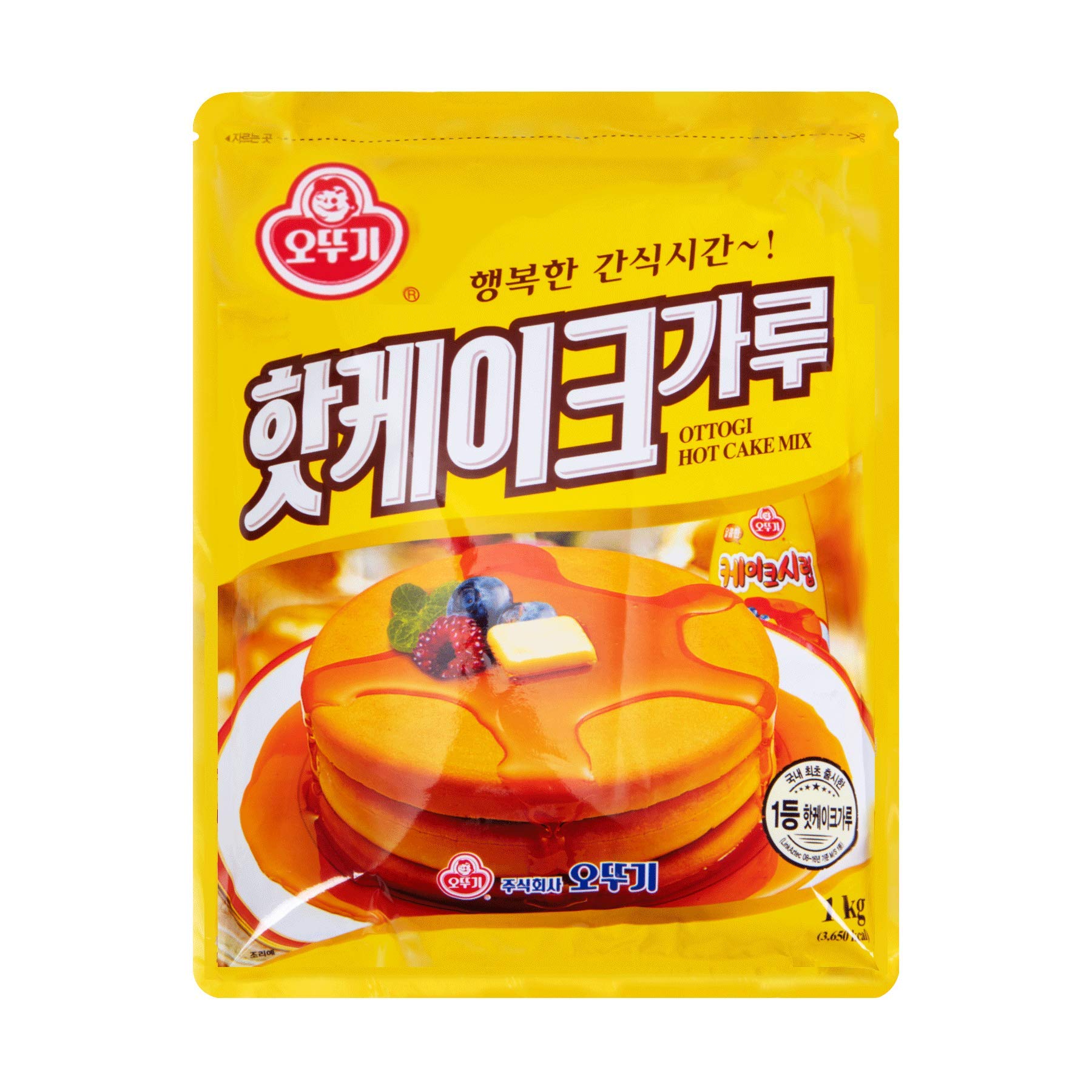 Ottogi Pancake Mix - Easy Hot Cake Premix for Breakfast, Snacks & Desserts | Perfect for Family Meals & Quick Treats