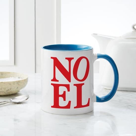 Noel Ceramic Coffee Mug 11 oz (325 ml) - Holiday Themed Christmas Gift for Coffee Lovers - Perfect for Home, Office & Gifting