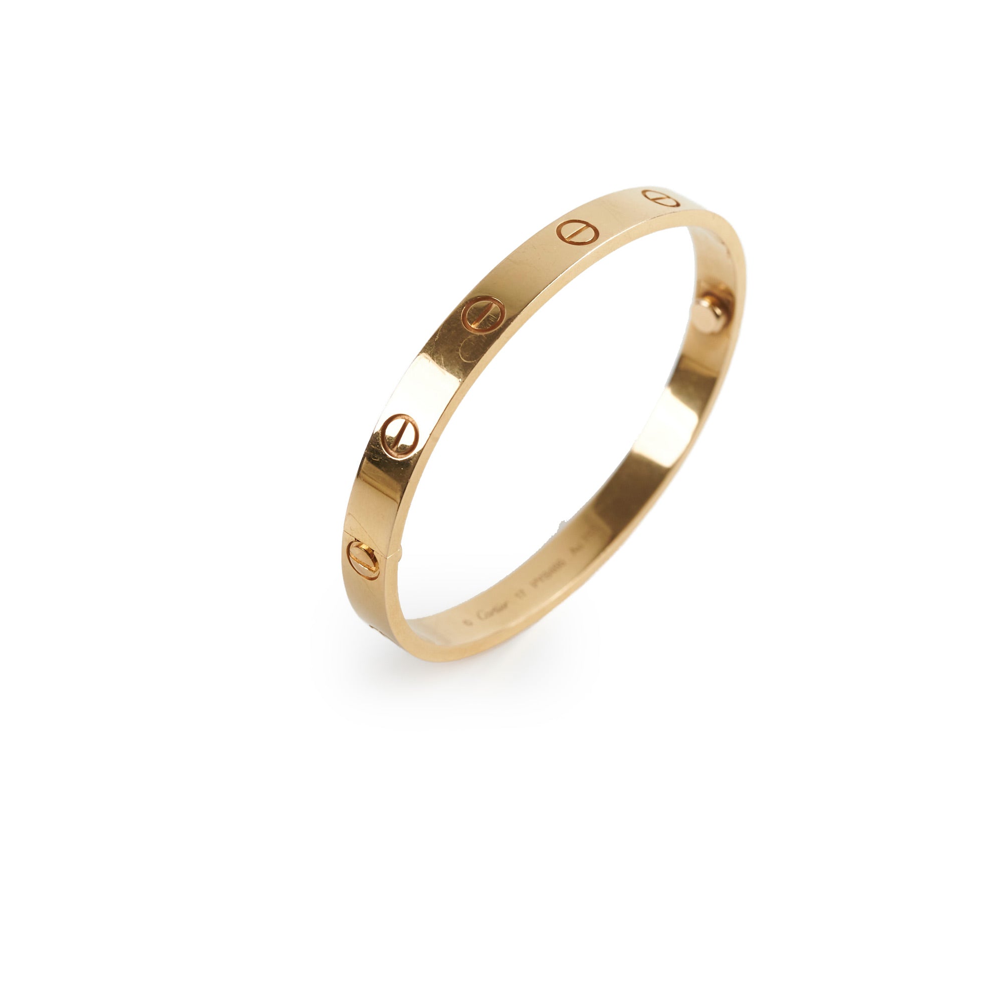 Cartier Love Bracelet 18K Yellow Gold Size 17 - Luxury Jewelry Gift for Women, Anniversary & Valentine's Day Present