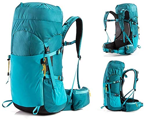 Ultralight 45L Hiking Backpack for Women & Men - Internal Frame Camping Backpack, Foldable Travel Backpack for Outdoor Adventures, Trekking & Backpacking (Black)