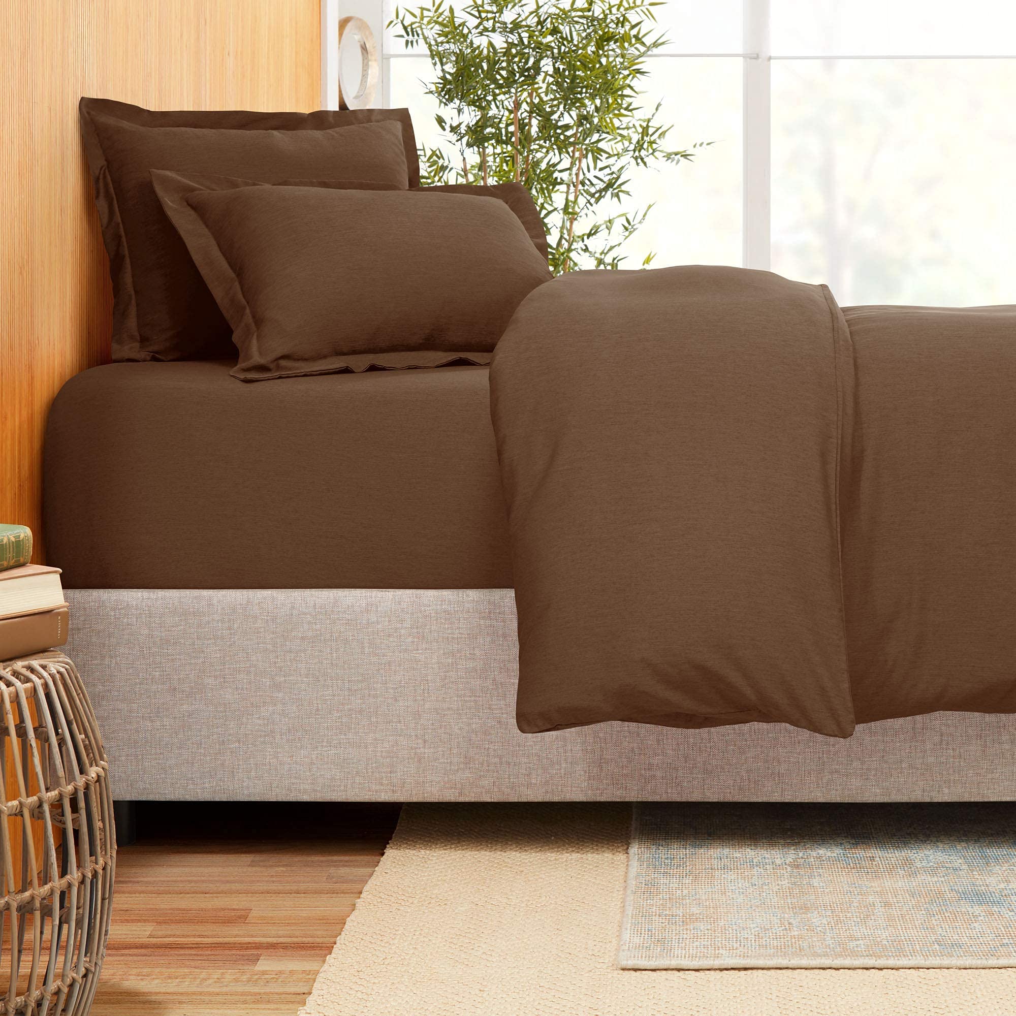 Organic Cotton Fitted Sheet 600TC Full XL - Soft, Breathable for Deep Mattress (21