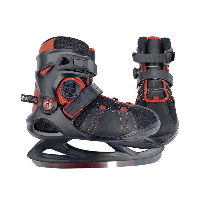 SOFTMAX Men's Insulated Ice Skates - Soft, Comfortable & Breathable Figure Skating Boots with ATOP Dial Lace System - Perfect for Recreational Ice Skating, Hockey Practice & Winter Sports