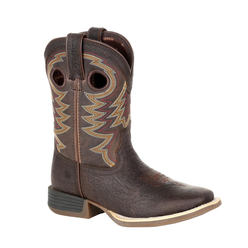 Durango Lil' Rebel Pro Kids Brown Western Boots - Durable & Stylish Cowboy Boots for Boys & Girls - Perfect for Rodeo, Riding & Outdoor Adventures