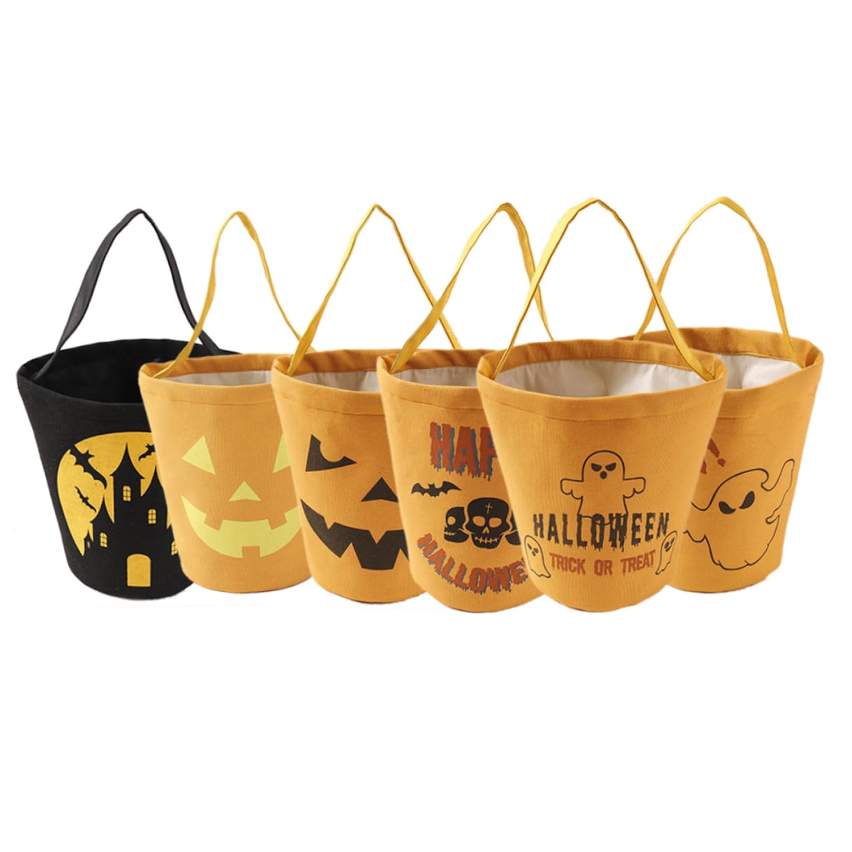 Best Halloween Favor Bags for Kids - Cute Pumpkin Bucket & Tote Bags for Candy, Snacks & Party Favors | Halloween Party Supplies for Trick or Treat, Classroom Treats & Spooky Celebrations