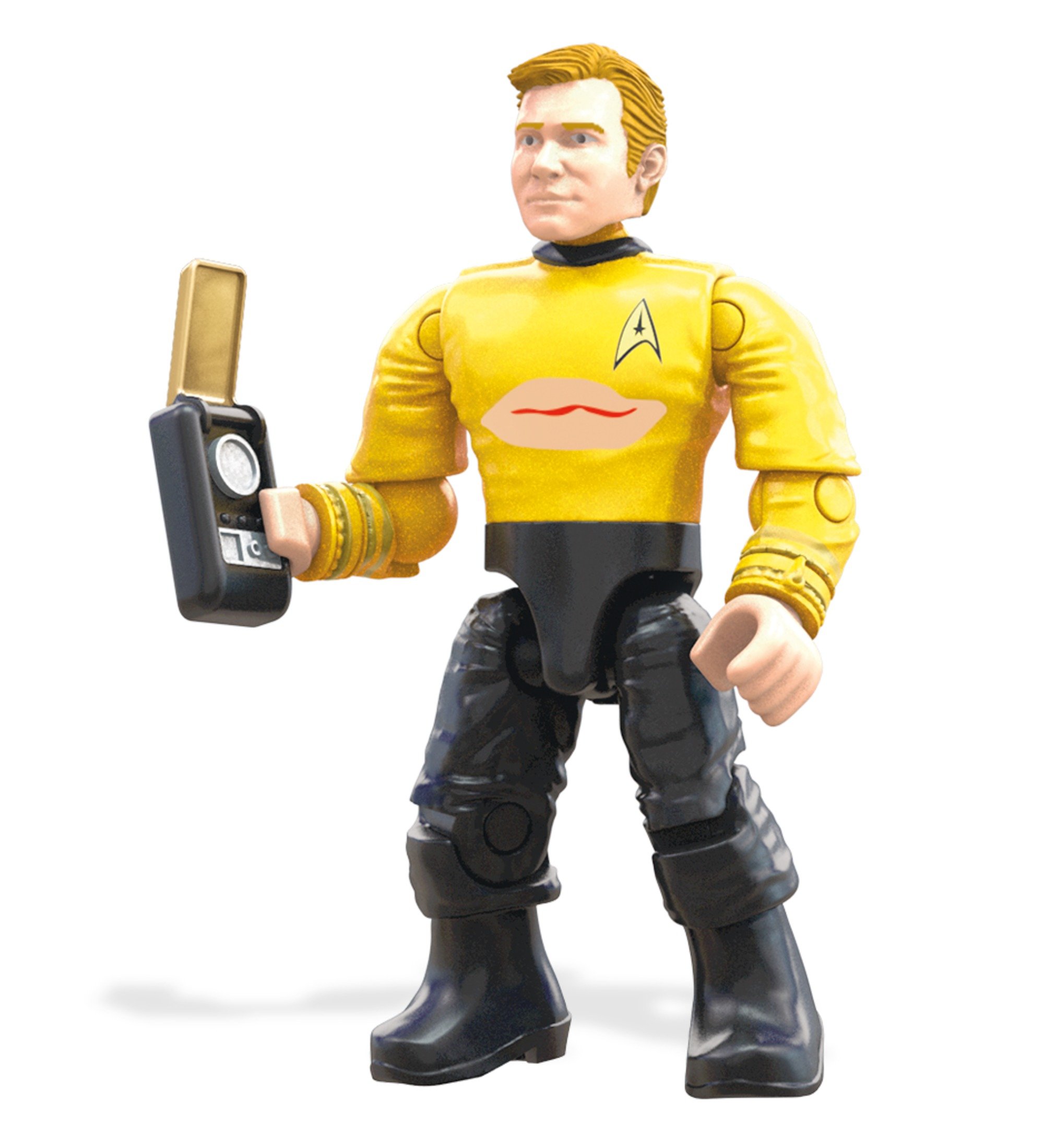 Mega Construx Heroes Captain Kirk Building Set - 170+ Pieces, Star Trek Collectible Toy for Kids & Adults - Perfect for Display, Gifts, and Creative Play