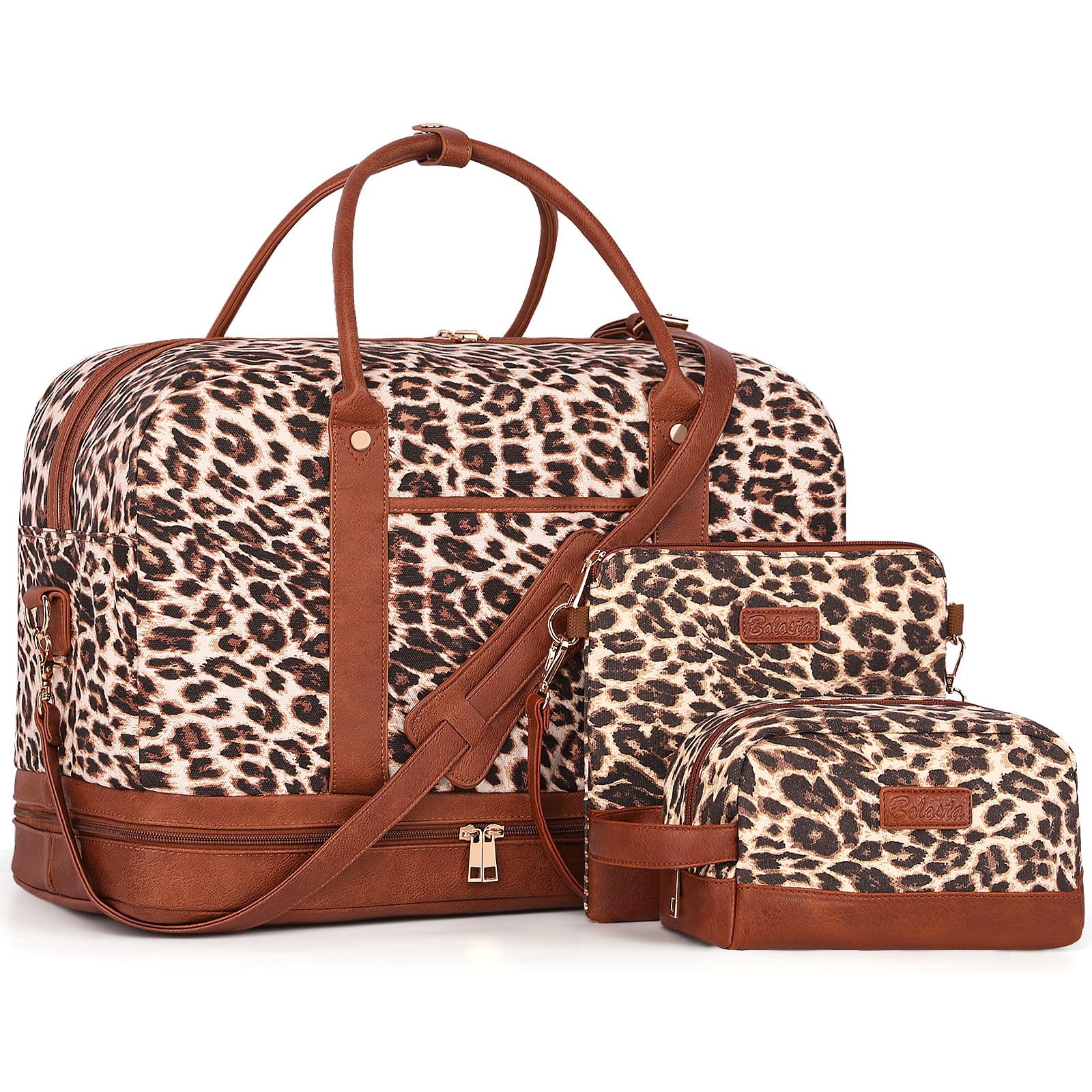 Stylish Canvas Weekender Bag for Women - Large Travel Tote with Shoe Compartment | Perfect Carry-On Duffle for Weekend Getaways, Gym, Work & Birthday Gifts | Durable Shoulder Bag for Travel & Daily Use