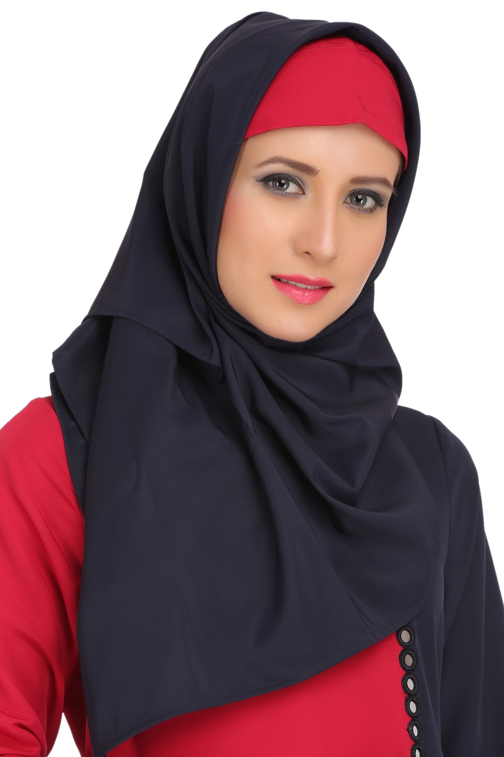 Maizah Navy Blue Kashibo Hijab - Soft & Breathable Muslim Headscarf for Women - Perfect for Daily Wear, Work, and Special Occasions