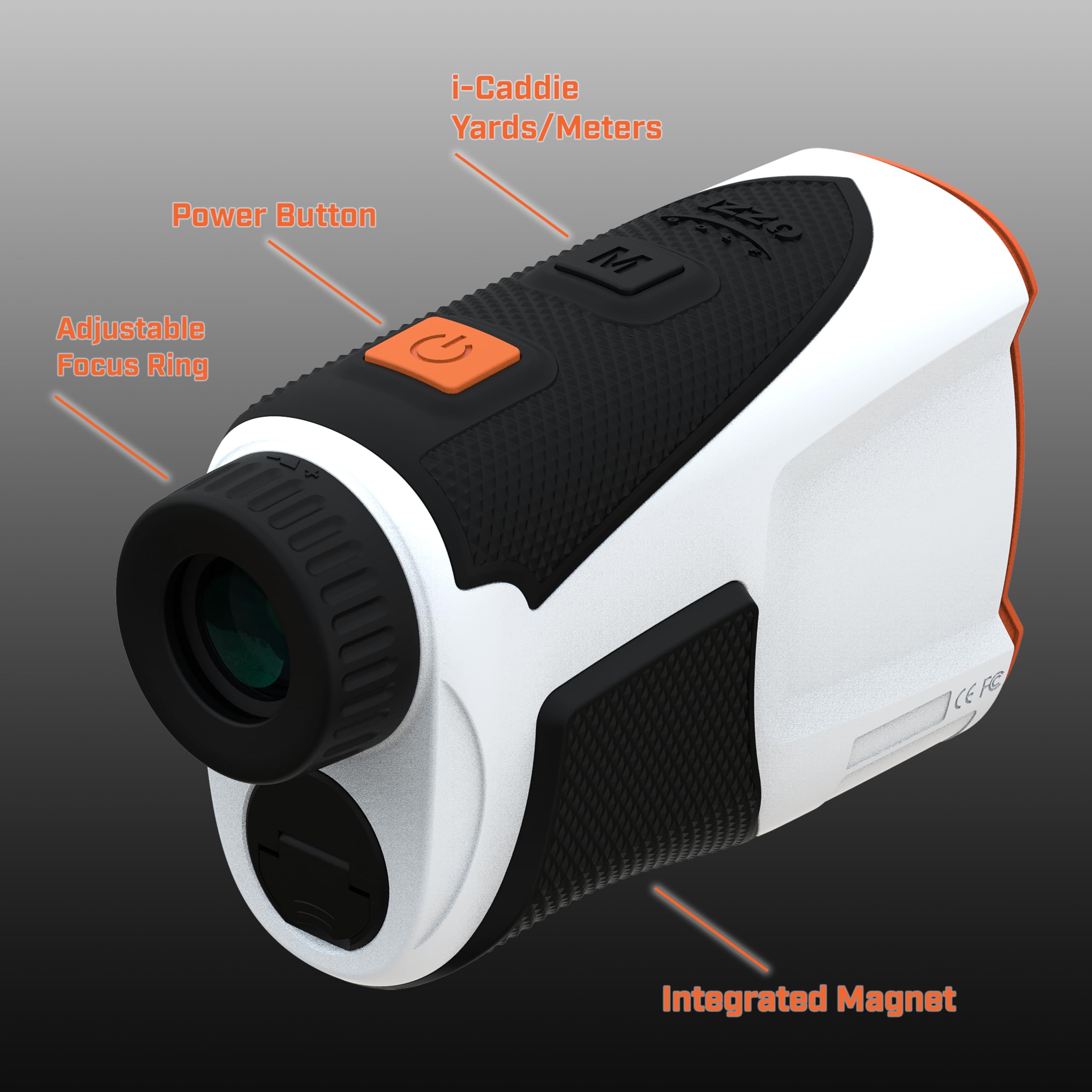 IZZO Swami LZ-i Golf Laser Rangefinder with Slope - 1000 Yard Range, Pinseeker Technology, Fast Accurate Distance Measurement for Golfers - Perfect for Course Play & Tournament Practice
