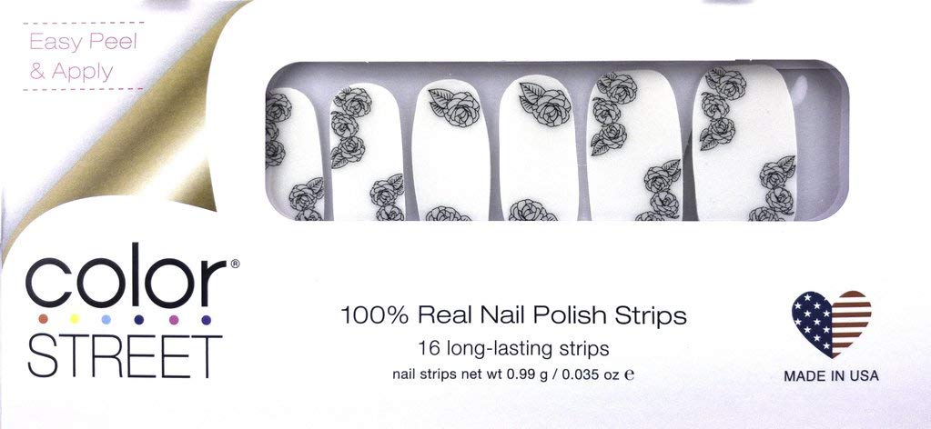 Color Street Nail Strips - Anything Rose Floral Nail Art Stickers | Easy DIY Manicure for Women | Perfect for Weddings, Parties & Everyday Wear