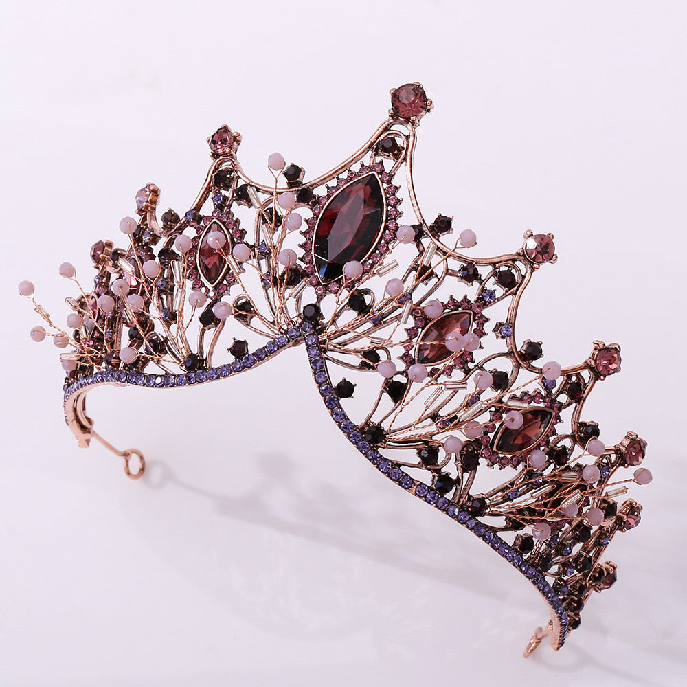 Elegant Crystal Tiara Crown for Women & Girls - Princess Wedding Prom Birthday Headband with Combs, Swarovski Style - Perfect for Bridal, Pageant, and Special Occasions