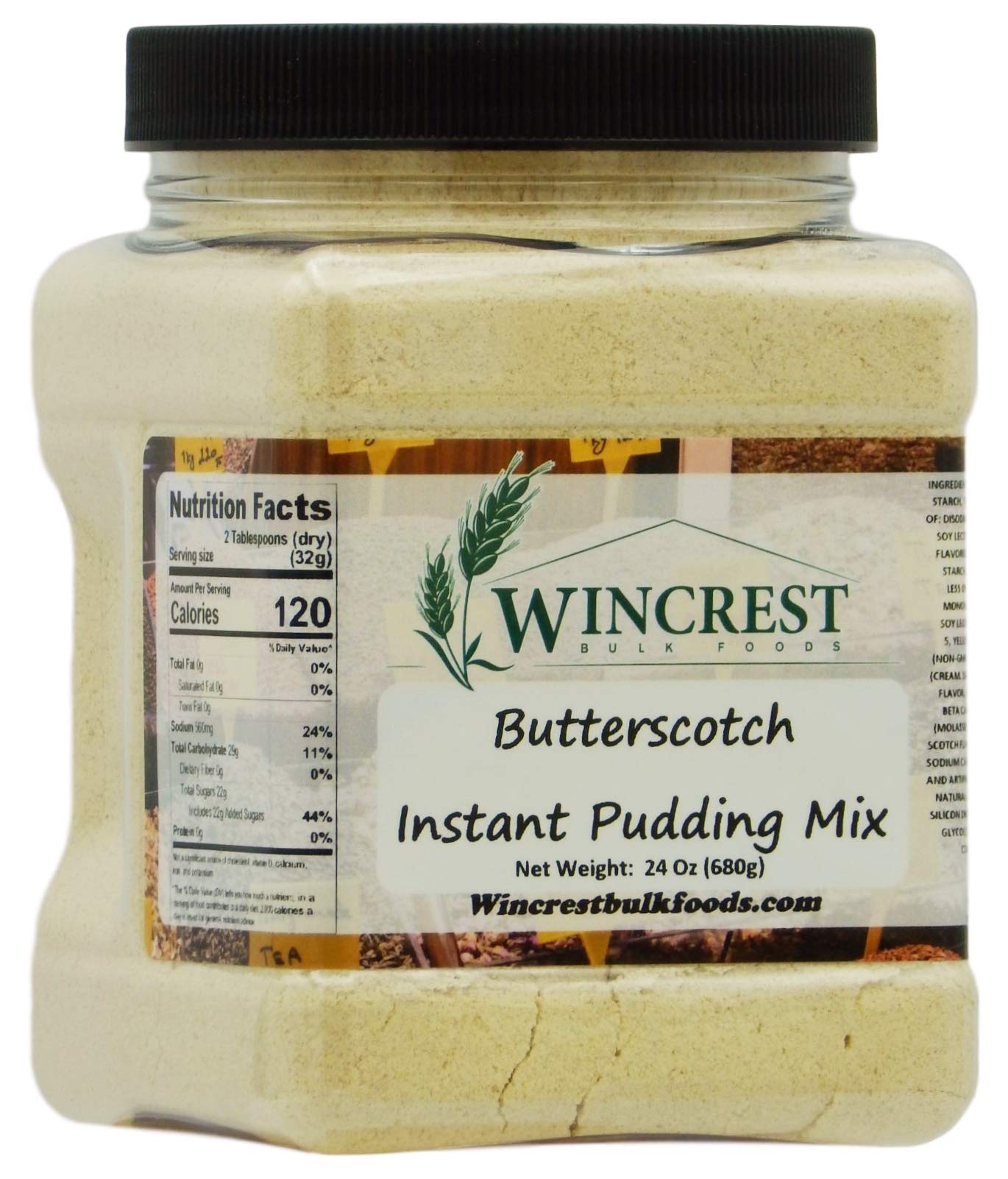 Delicious Butterscotch Instant Pudding Mix - 1.5 Lb (24 oz) Bulk Size for Baking & Desserts | Quick & Easy Homemade Pudding, Pies, Trifles & Sweet Treats