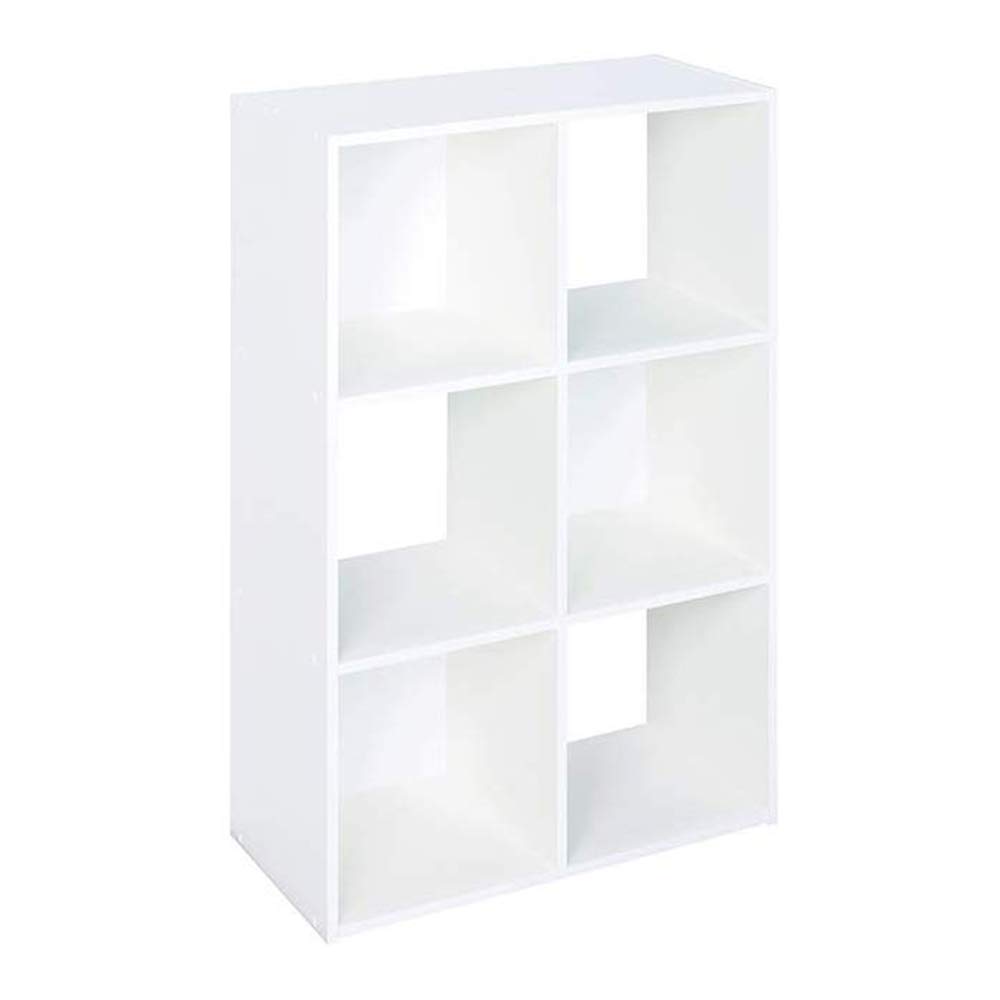 Closetmaid 899600 6-Cube Stackable Storage Organizer - White (2 Pack) | Decorative Home Organization for Bedroom, Closet & Living Room | Perfect for Toys, Books & Clothes Storage