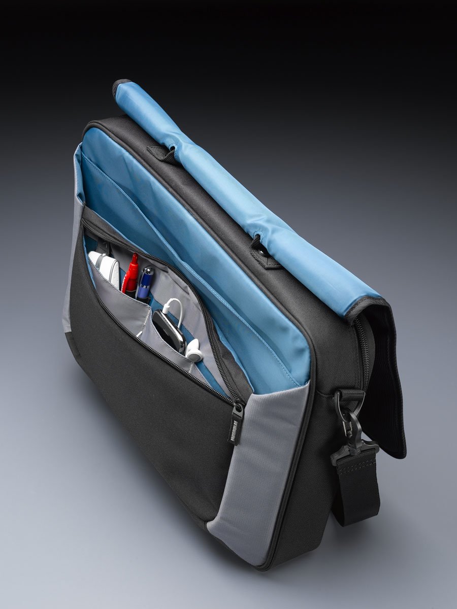 Case Logic VNM-217 17-Inch Laptop Messenger Bag - Water-Resistant Business Briefcase for Men & Women - Perfect for Work, Travel & School (Black)