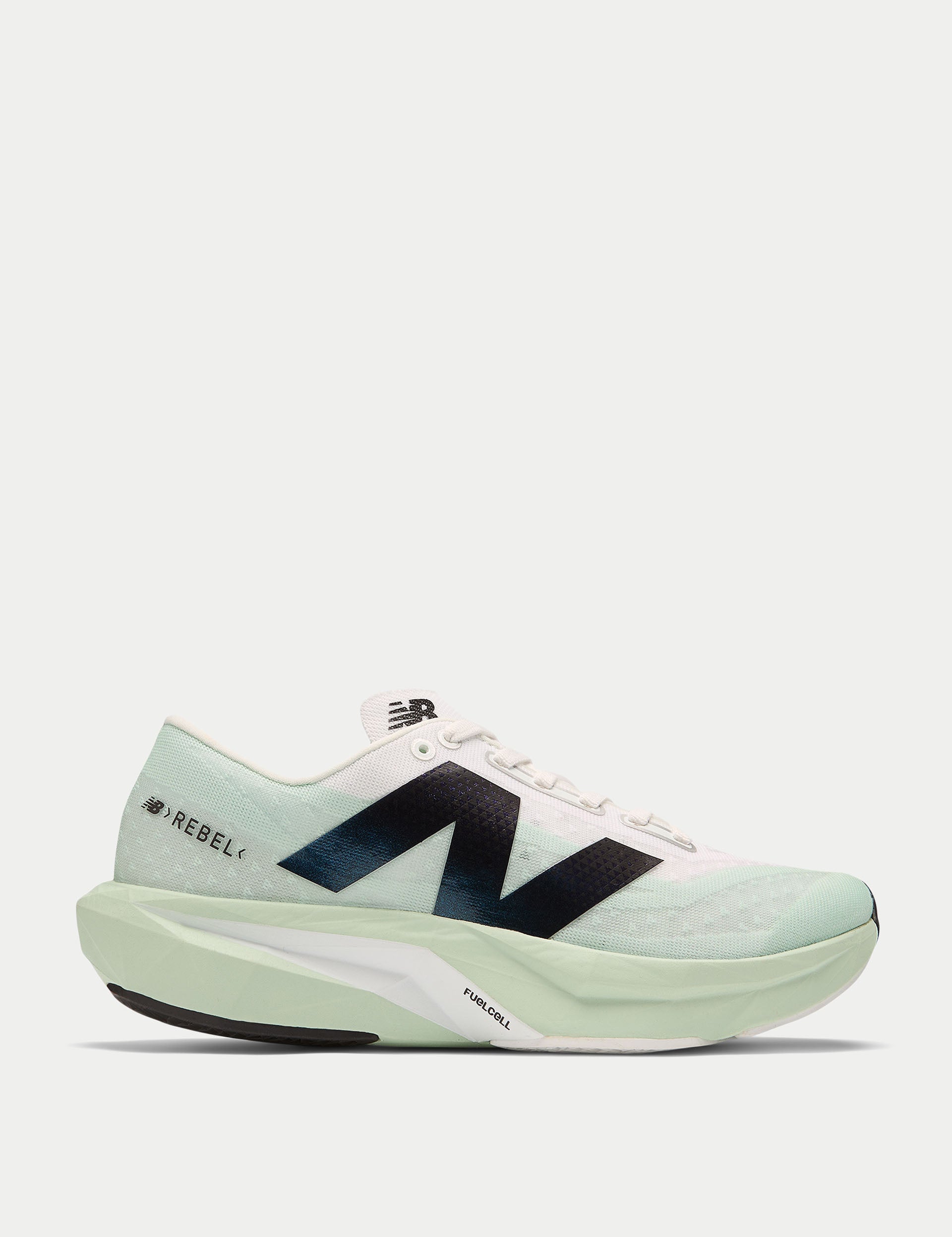 New Balance FuelCell Rebel v4 Running Shoes - Clay Ash/White/Black - Lightweight & Responsive for Road Running & Training