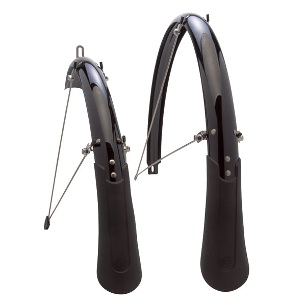 Cascadia Full Hybrid Bike Fenders 700 x 45mm - Premium Bicycle Mudguards for Road & Gravel Bikes - Perfect for Commuting & Wet Weather Cycling