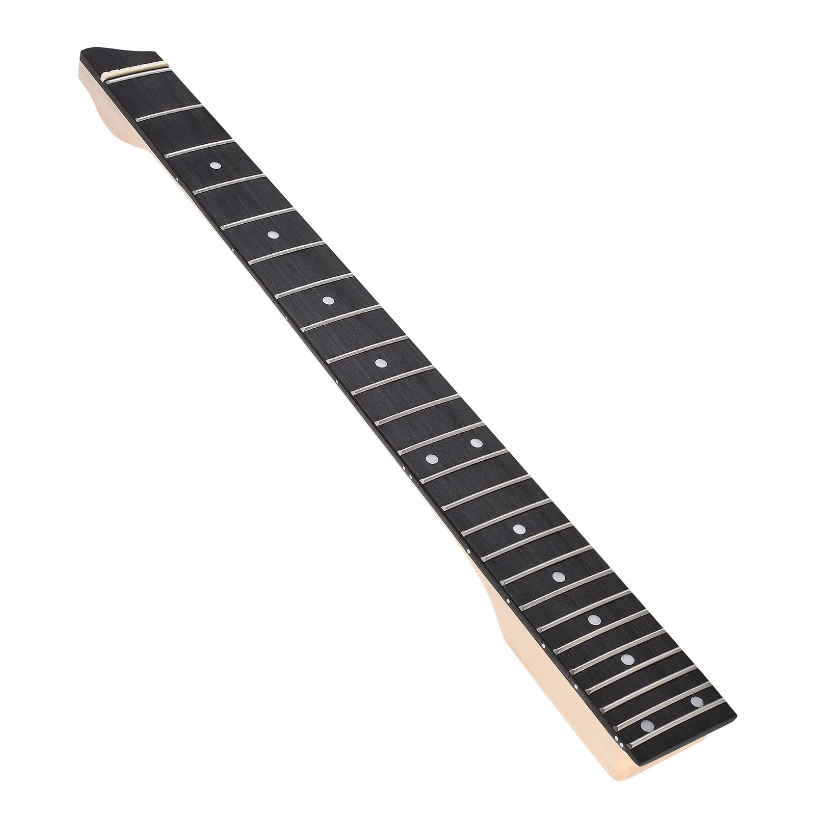 Btuty 25 Fret Headless Electric Guitar with Maple Neck & Rosewood Fretboard - Matte Unfinished 6-String Travel Guitar for Professional Musicians | Perfect for Stage Performances, Studio Recording & Portable Practice