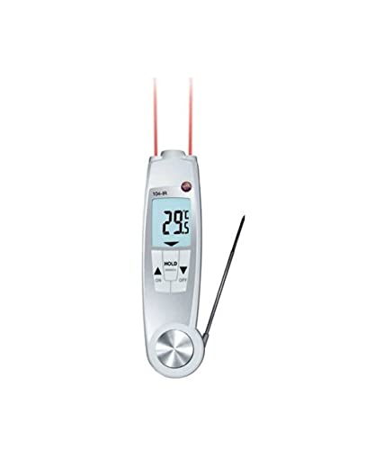 Food Safety Thermometer for Trucks & Refrigerators - Digital Infrared Thermometer for Food Industry | Testo 104-IR | Perfect for Transport Monitoring & Cold Storage Compliance