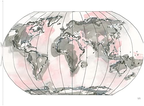 World Map Blush #2