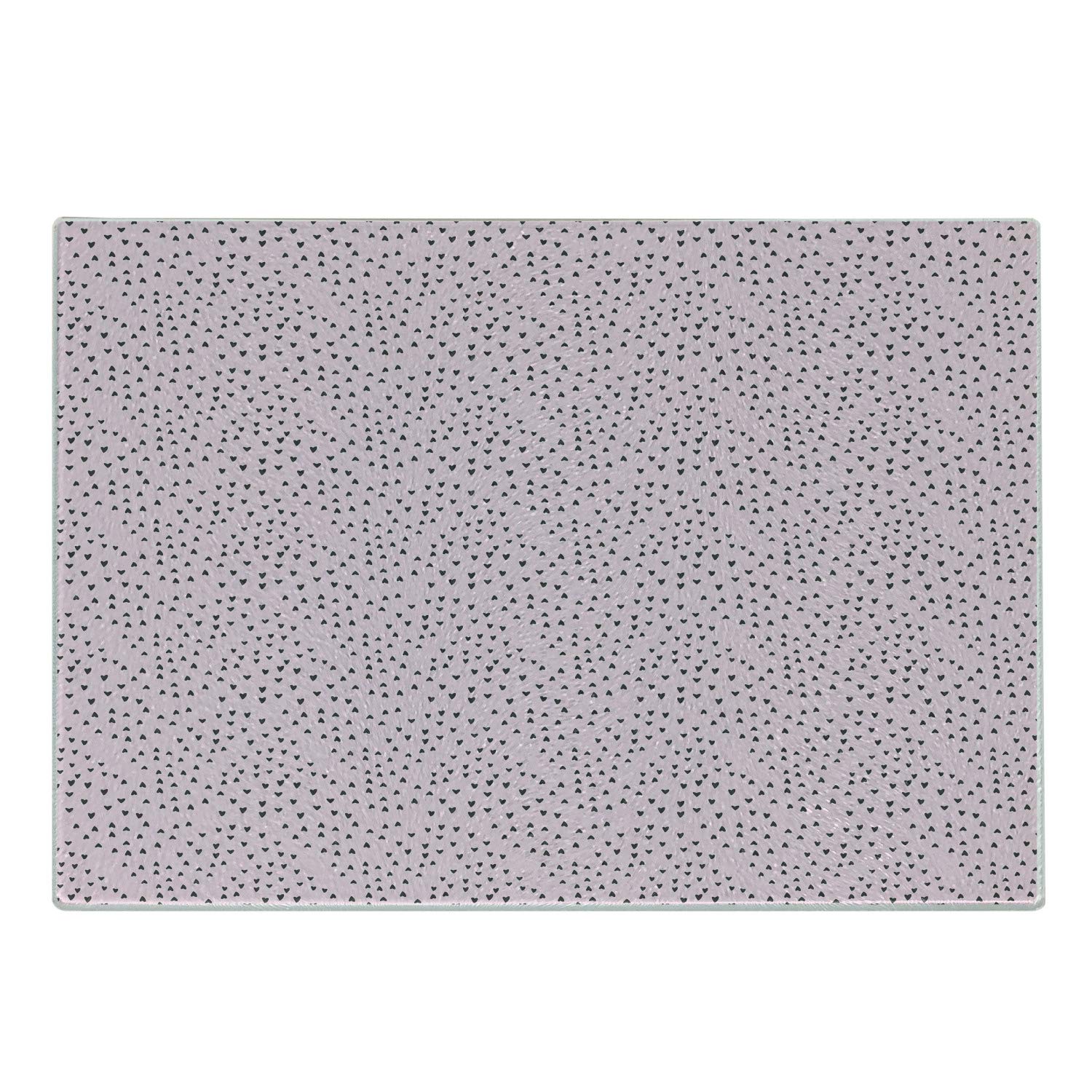 Ambesonne Heart-Shaped Tempered Glass Cutting Board - Valentine's Day Gift with Romantic Pattern, Small Size (Pale Pink & Dark Taupe) - Perfect for Serving Charcuterie, Cheese, Appetizers & Decorative Kitchen Display
