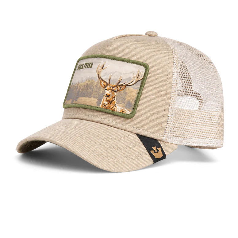 Goorin Bros Buck Fever Adjustable Trucker Snapback Hat for Men & Women - Tan - Perfect for Outdoor Adventures, Hunting & Casual Wear