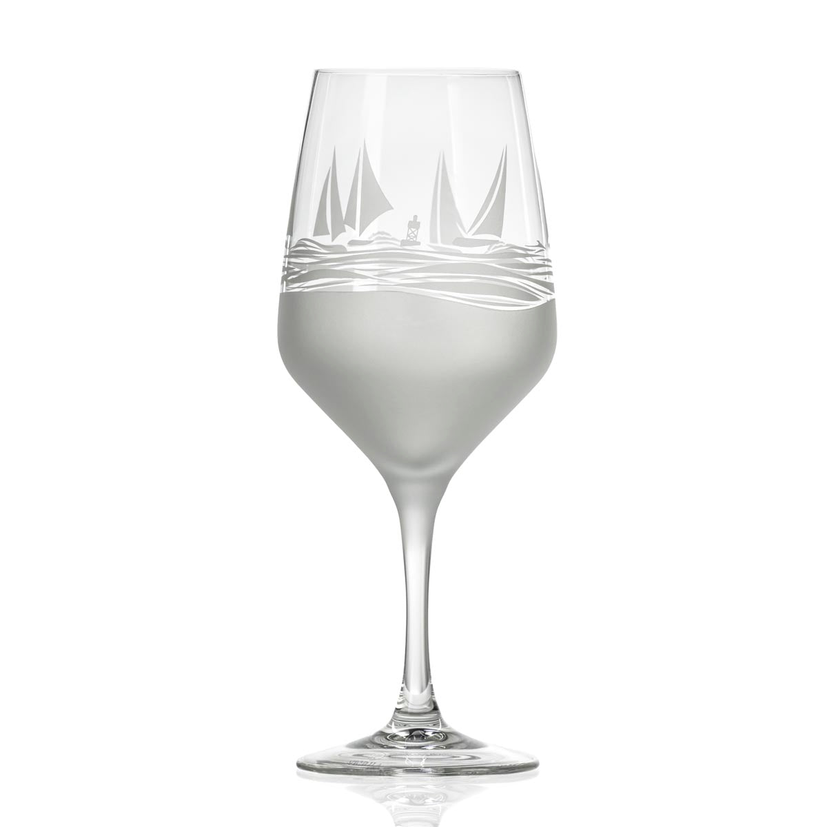 Regatta 19.5oz All Purpose Wine Glasses - Set of 2 Stemless Drinking Glasses for Red Wine, White Wine, Cocktails & Beverages - Perfect for Dinner Parties, Weddings & Home Entertaining
