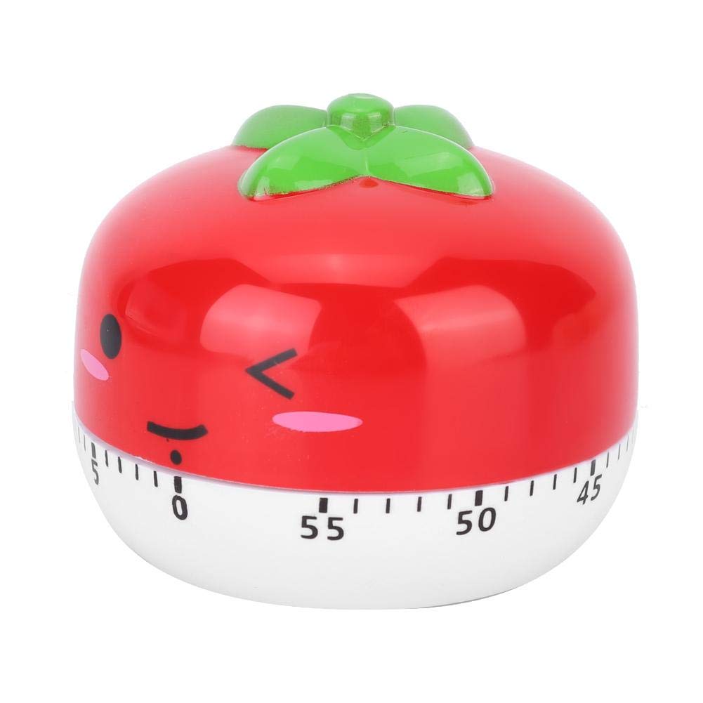 **Fdit Cute Cartoon Mechanical Kitchen Timer - Red Alarm Clock for Cooking, Baking & Study - Perfect for Home, Office & Classroom Use**
