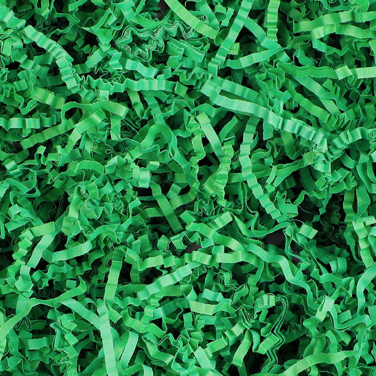 DIYASY Crinkle Cut Paper Shred Filler - 8.8 oz Green Shredded Paper for Gift Wrapping, Basket Filling, Raffia Paper Gift Box Grass - Perfect for Christmas, Easter, Birthdays, Party & Home Decorations