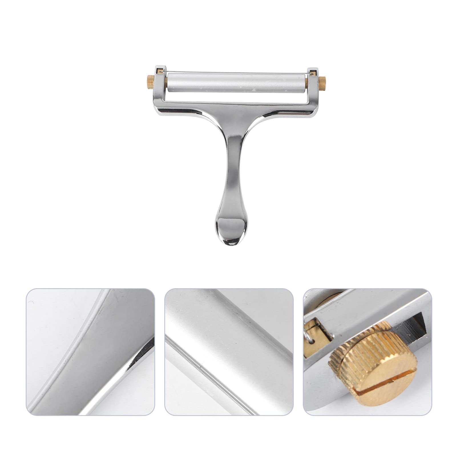 DOITOOL Stainless Steel Cheese Slicer - Adjustable Kitchen Tool for Hard & Soft Cheeses - Perfect for Sandwiches, Charcuterie Boards & Cooking
