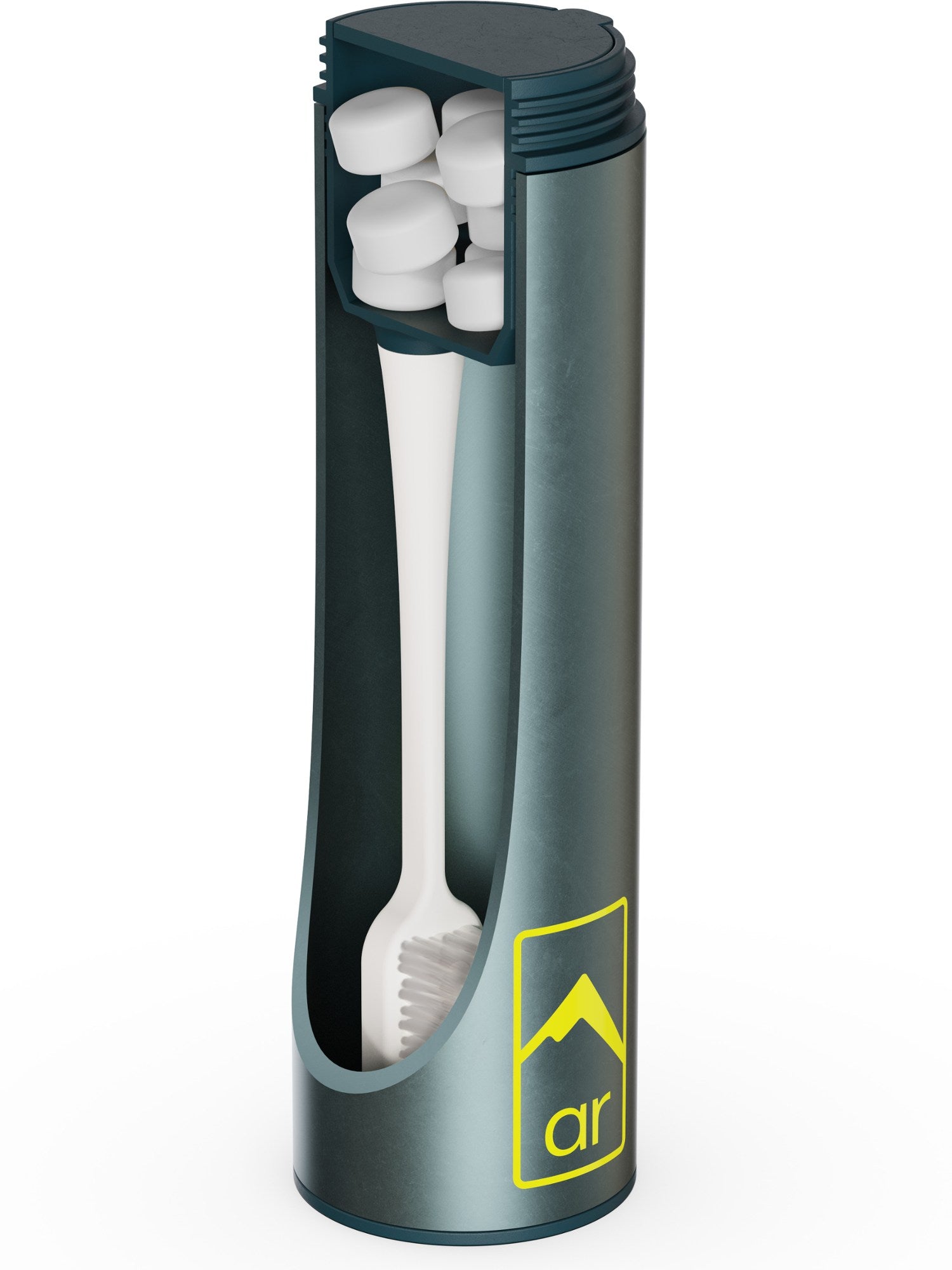 Adventure Ready Tooth Care Capsule - Portable Travel Toothpaste Tablets for Camping, Hiking & Emergency Kits | Eco-Friendly Dental Hygiene Solution