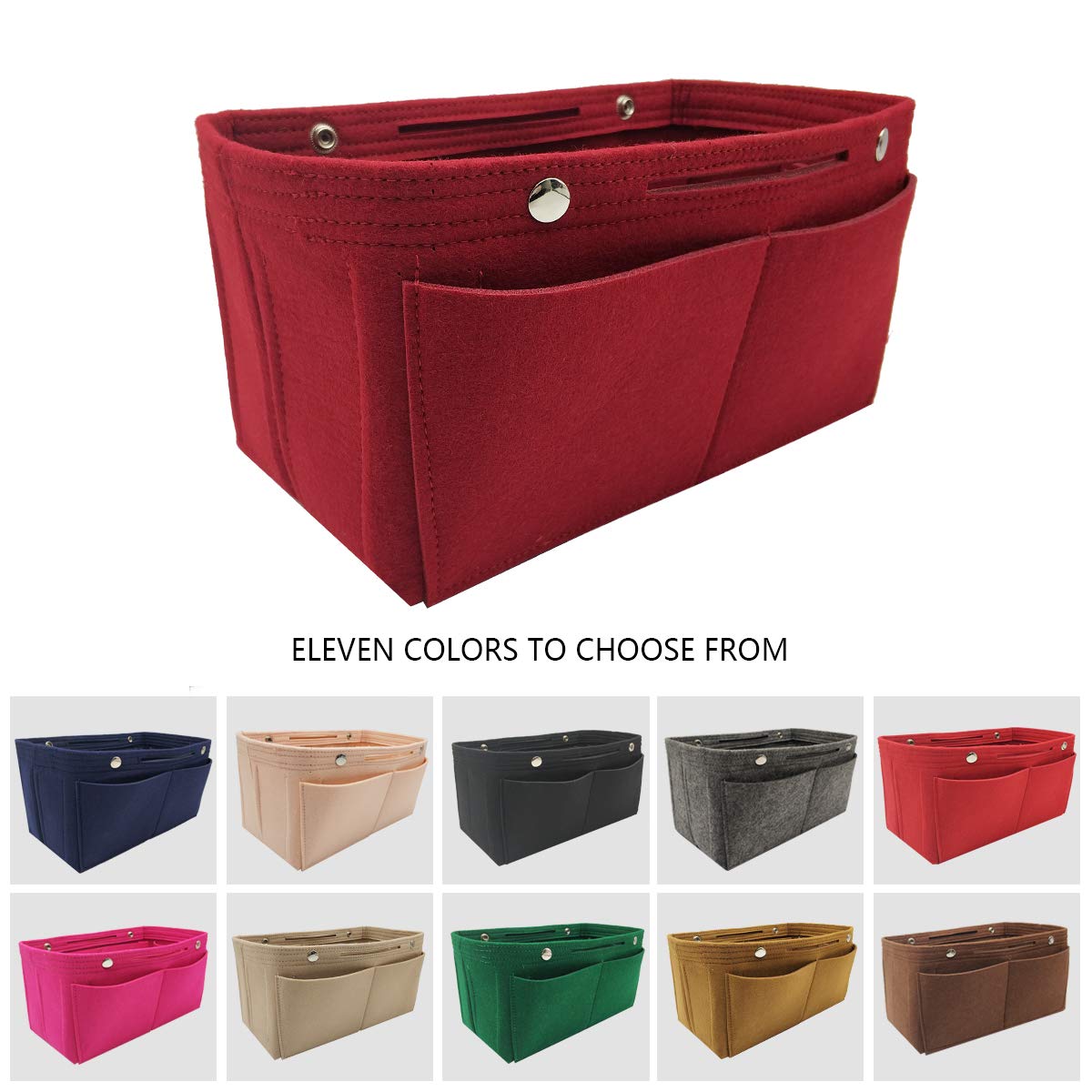 LEXSION Felt Purse Organizer Insert - Multi Pocket Handbag Organizer with Sturdy Structure | Perfect for Tote Bags, Crossbody Bags & Travel Accessories Organization
