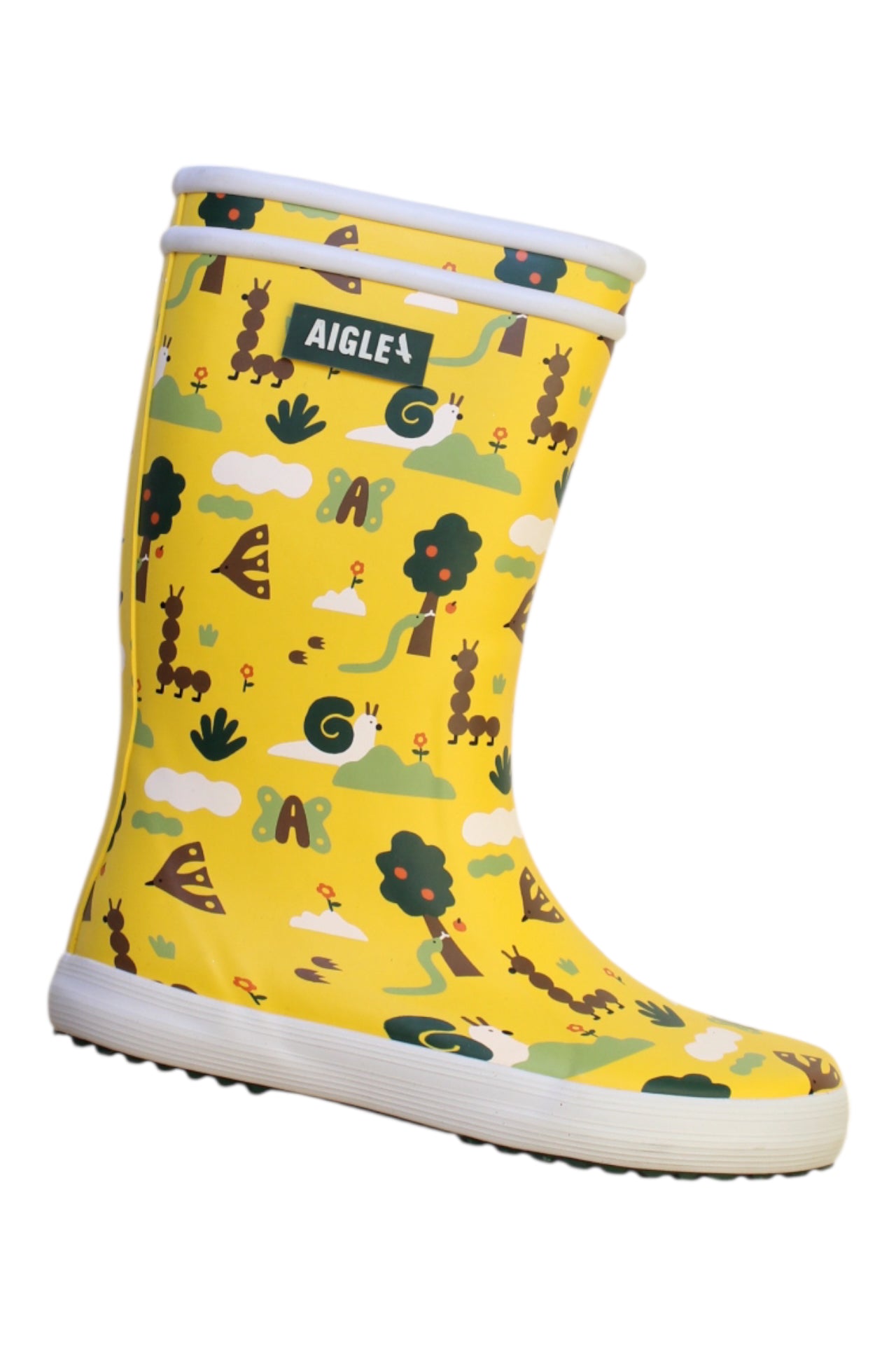 Aigle Women's Waterproof Patterned Rain Boots Size EU 32 - Stylish & Comfortable for Outdoor, Gardening, and Rainy Days