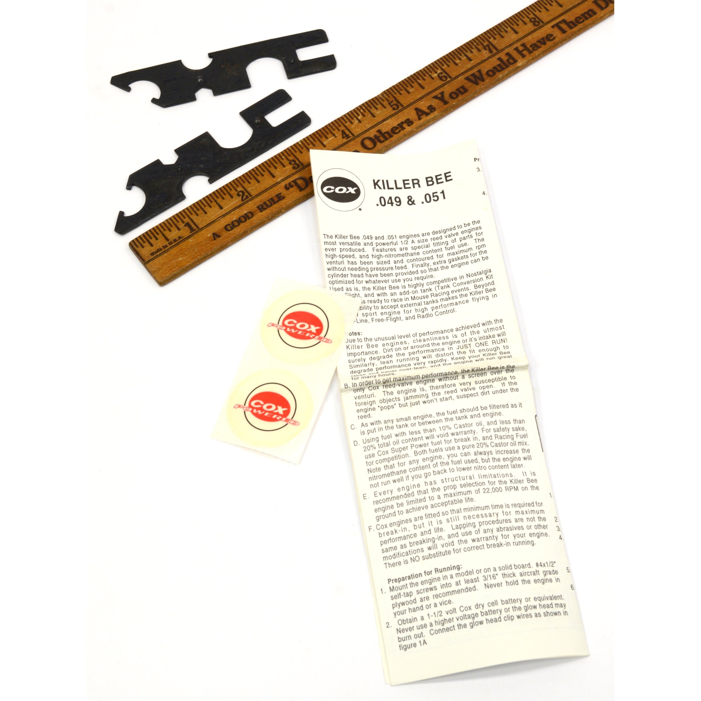New in Box COX KILLER BEE .049 Engine with Spring Starter #340 for RC Model Airplanes - Perfect for Hobbyists and Collectors