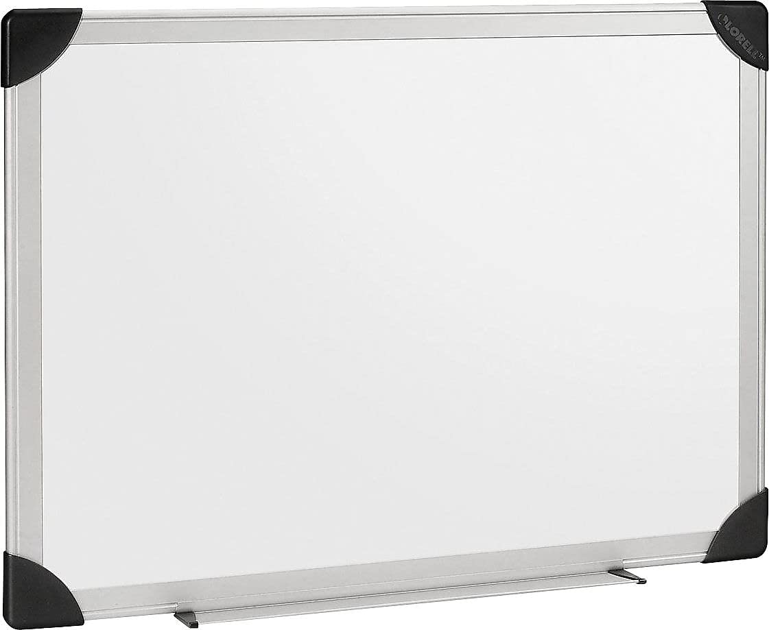Lorell 55654 8-Ft x 4-Ft Dry-Erase Whiteboard with Aluminum Frame - Perfect for Office Meetings, Classroom Teaching & Home Office Organization