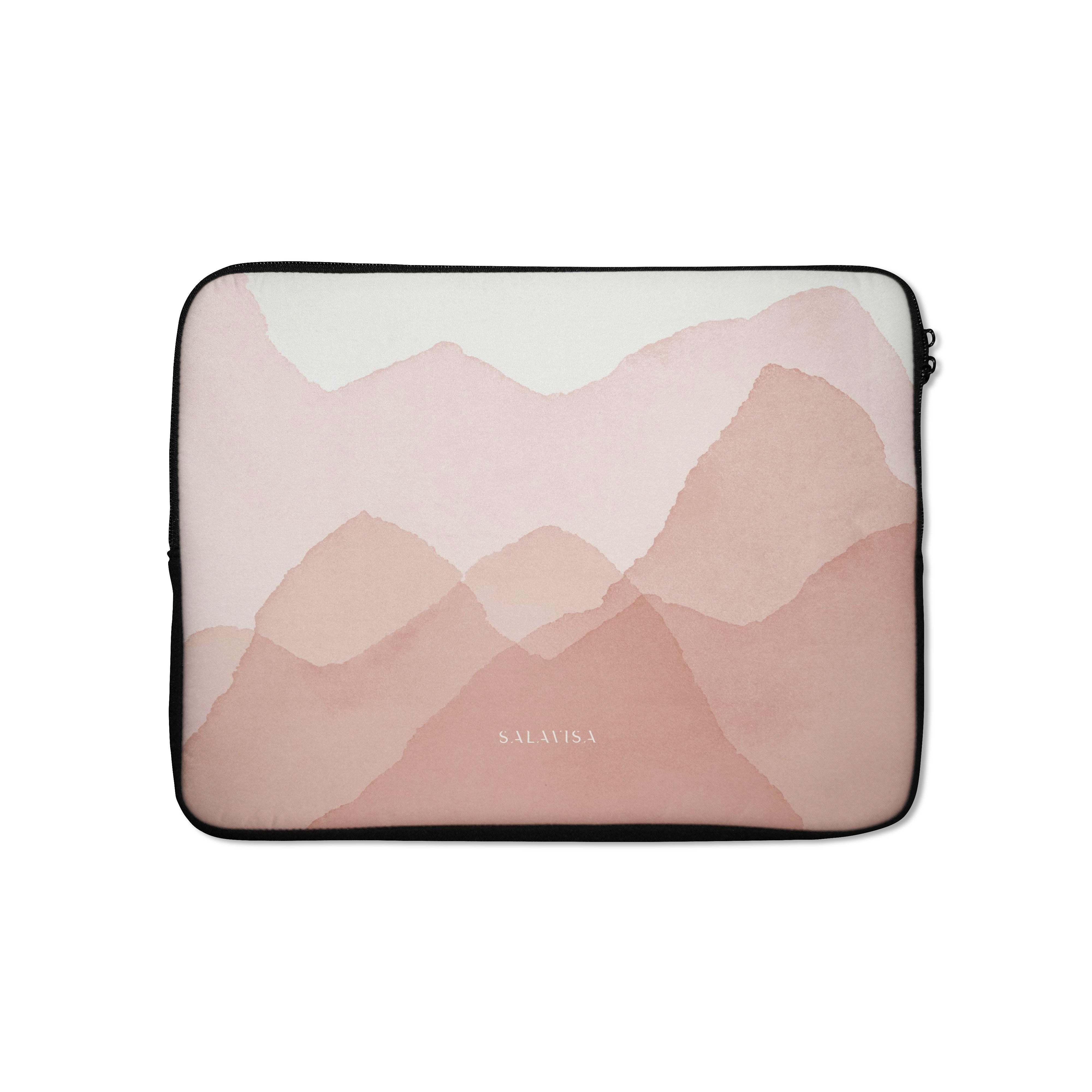 Pink Waves 13-15 Inch Laptop Sleeve Case - Waterproof & Shockproof Protective Cover for MacBook, Notebook - Perfect for Work, School & Travel