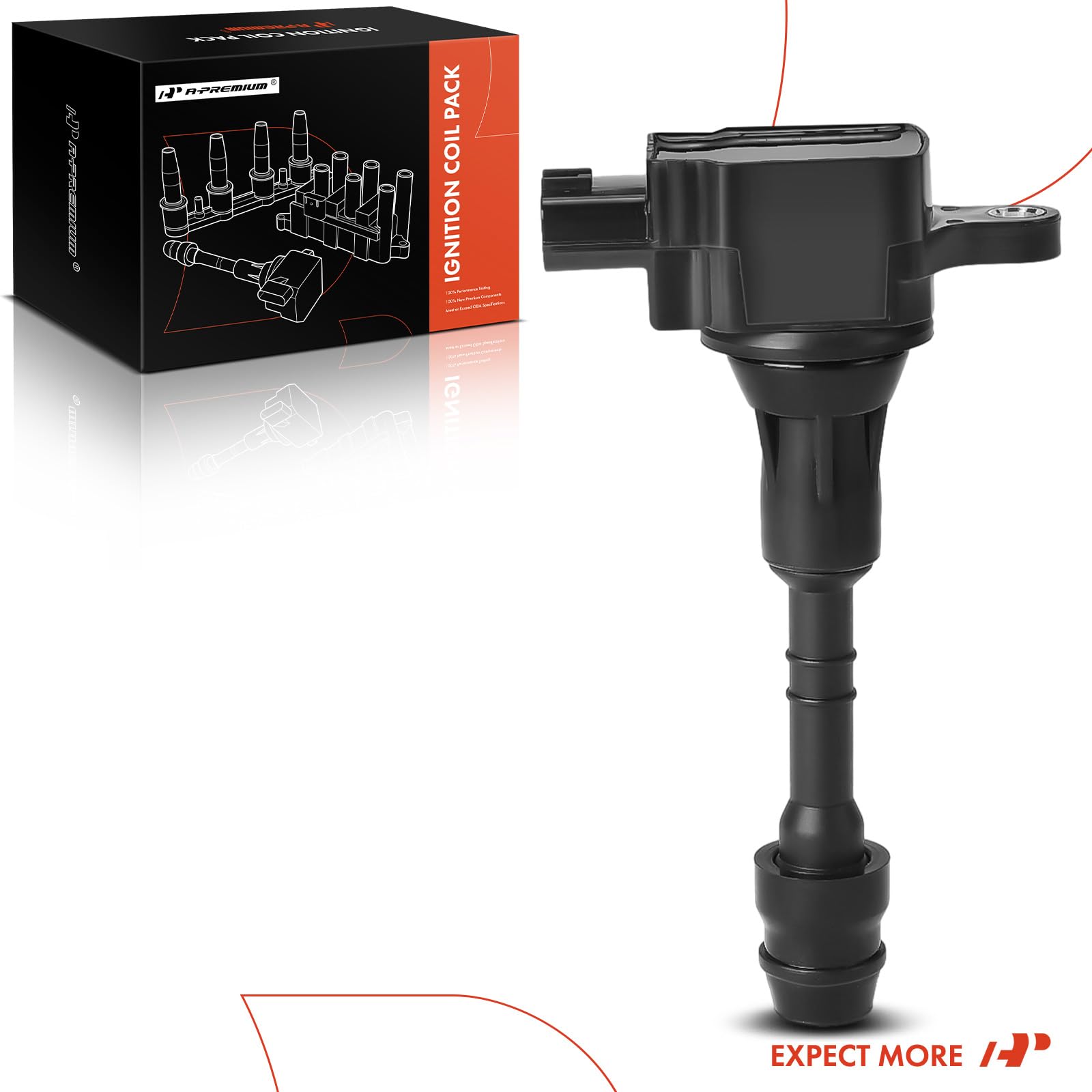 Premium Ignition Coil Pack Replacement for Infiniti Q45 2002-2006, M45 2003-2004 & 2006-2010, FX45 2003-2008 - V8 4.5L VK45DE Engine - High Performance Spark Plug Coil for Smooth Acceleration & Fuel Efficiency - Perfect for Daily Commuting & Highway Driving