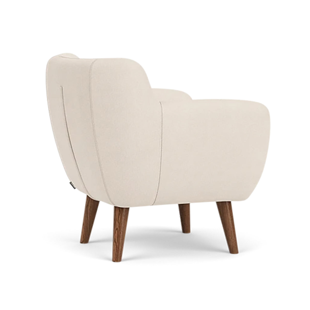 Anne Fabric Armchair - Modern Upholstered Accent Chair for Living Room, Bedroom & Office - Comfortable Lounge Chair with Sturdy Wooden Legs (Perfect for Reading, Relaxing & Home Decor)