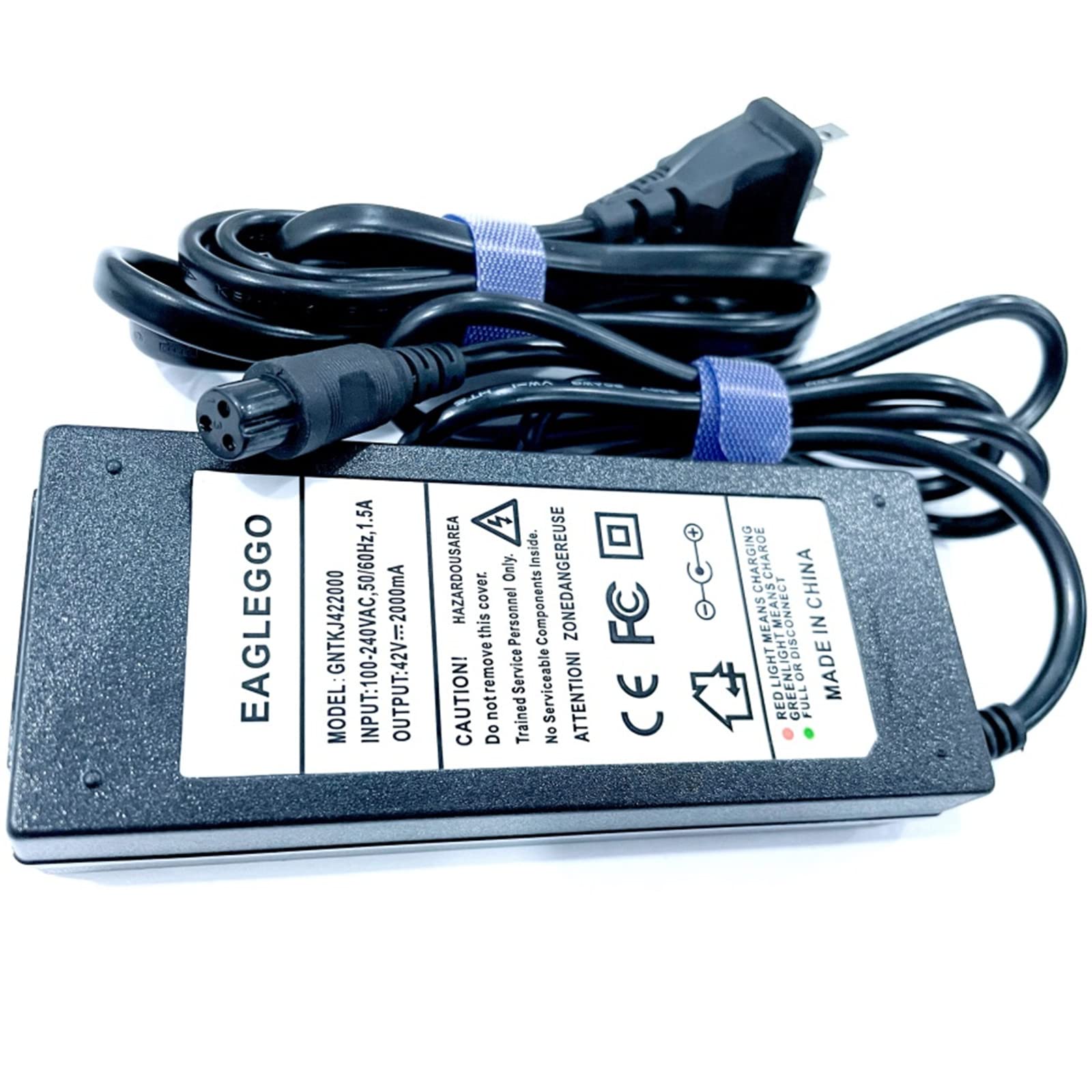 42V 3-Prong Inline Battery Charger for 36V Pocket Mod & Sports Mod Dirt Quad - Compatible with Millet Electric Scooter - Perfect for Off-Road Adventures & Urban Commuting